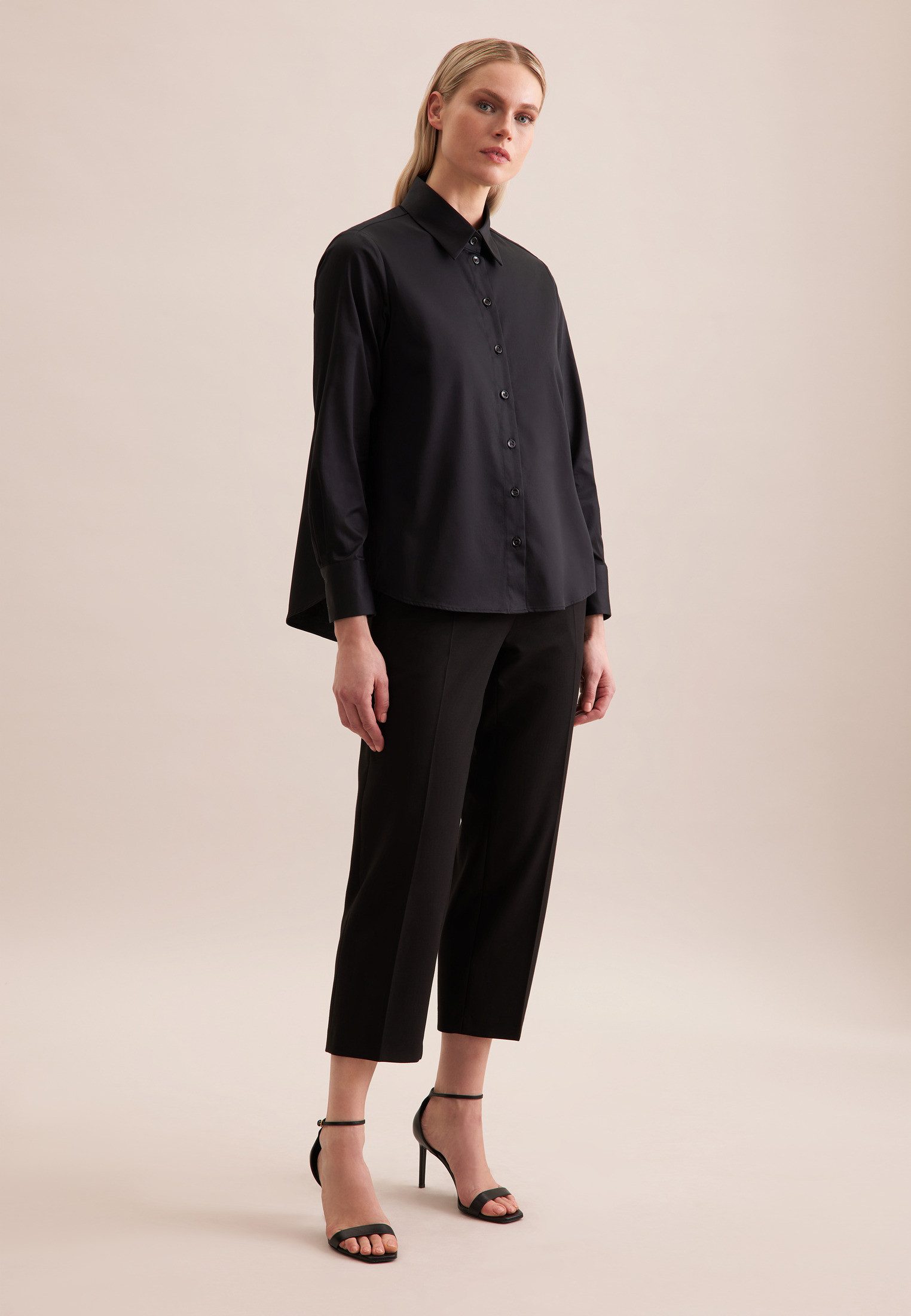 seidensticker Overhemdblouse 1/1 kraag uni