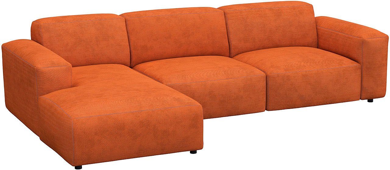 FLEXLUX Hoekbank Lucera comfortabel en comfortabel door hoogwaardige zitconstructie, L-vorm