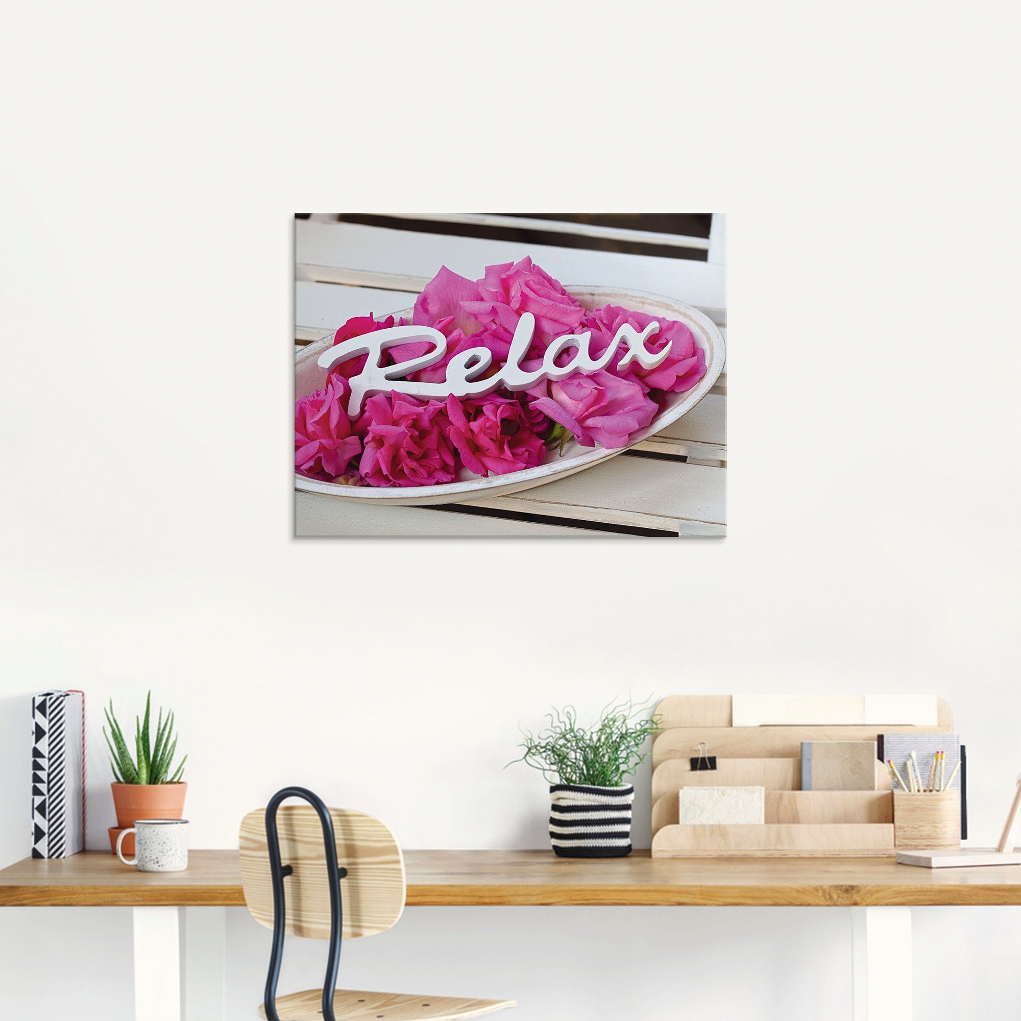 Artland Print op glas Relax in verschillende maten