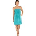 wewo fashion kilt 9534 saunakilt voor dames, met borduursel sauna (1 stuk) blauw