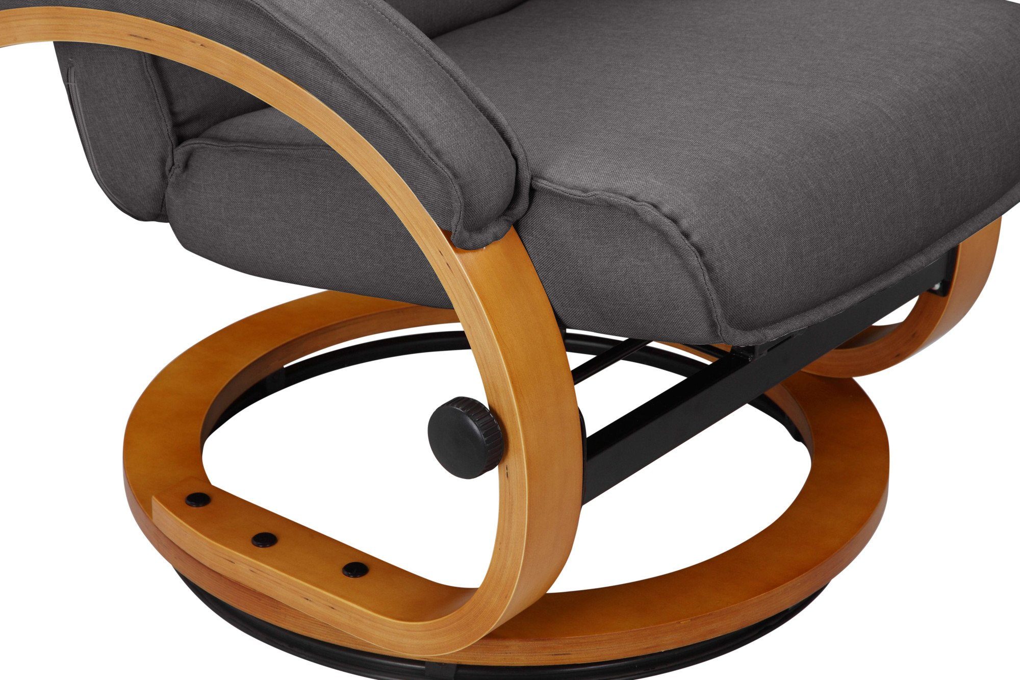 Home affaire Relaxfauteuil Paris TV-fauteuil, fauteuil met poef, woonkamer, handmatige slaapfunctie (set, 2 stuks)