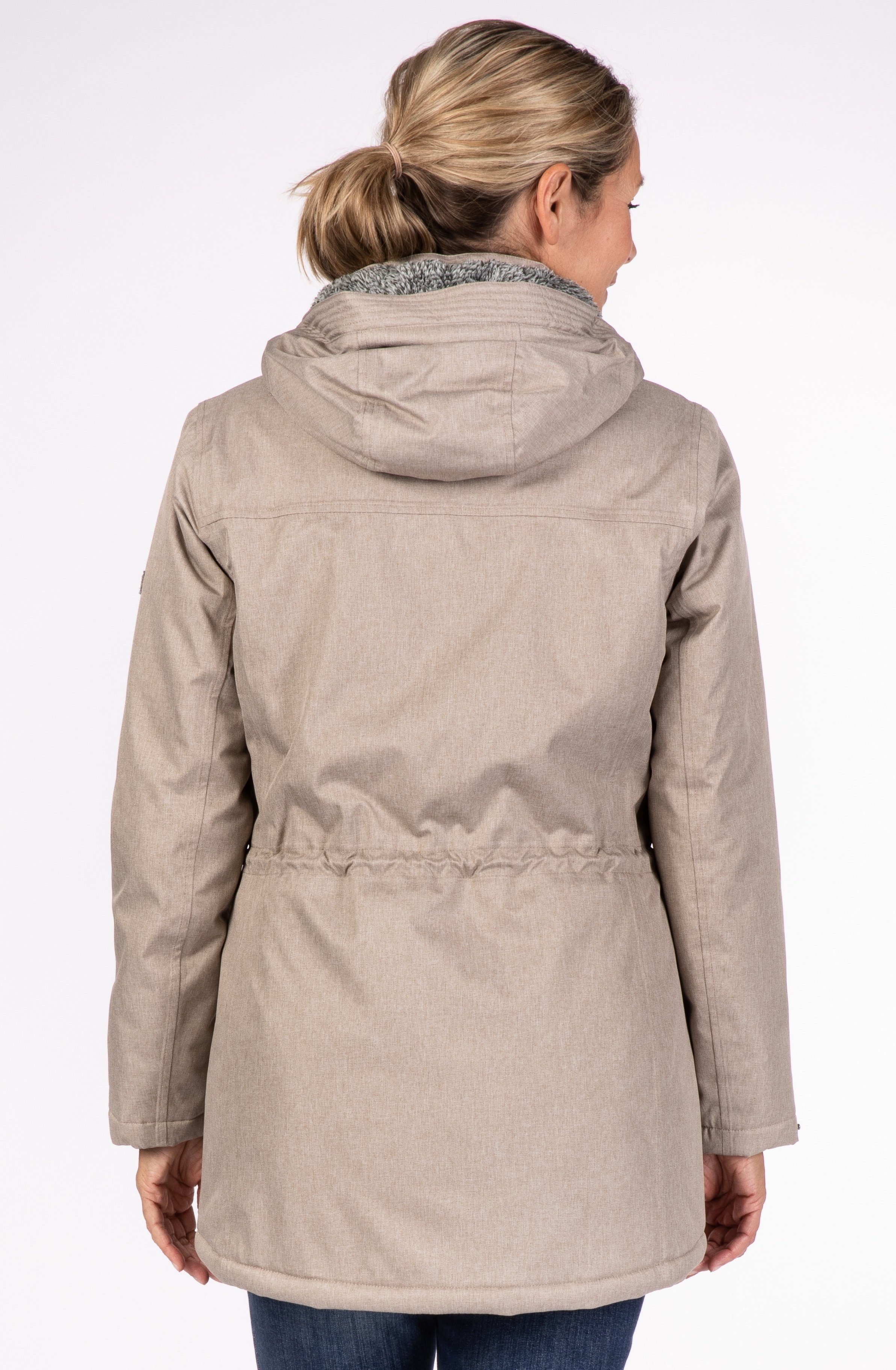 LPO Parka PAISLEY II NEW WOMEN licht gewatteerde parka met een afneembare capuchon