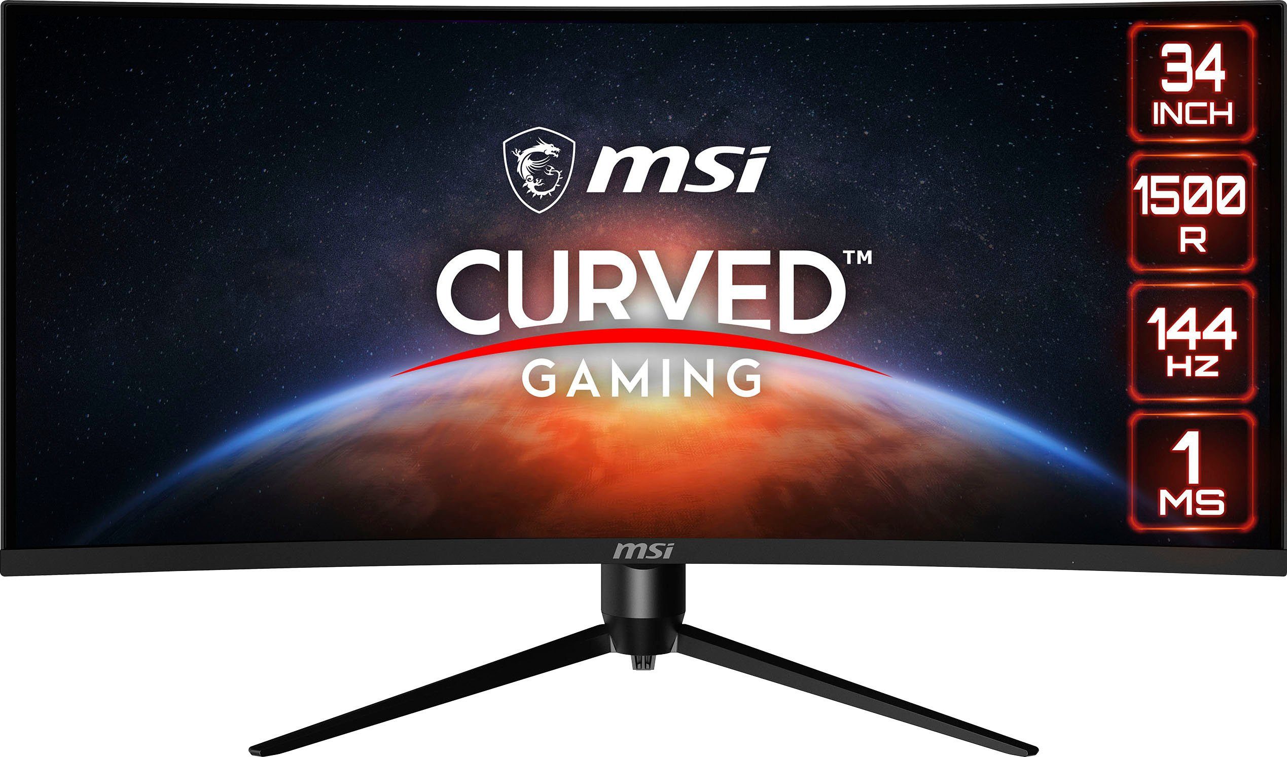 MSI Curved-gaming-ledscherm Optix MAG342CQR, 86 cm / 34", UWQHD