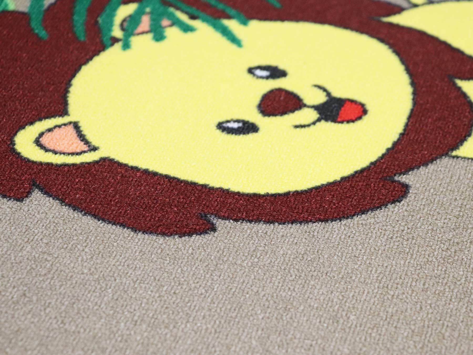 Primaflor-Ideen in Textil Kindervloerkleed Safari Motief dieren van de savanne, kinderkamer
