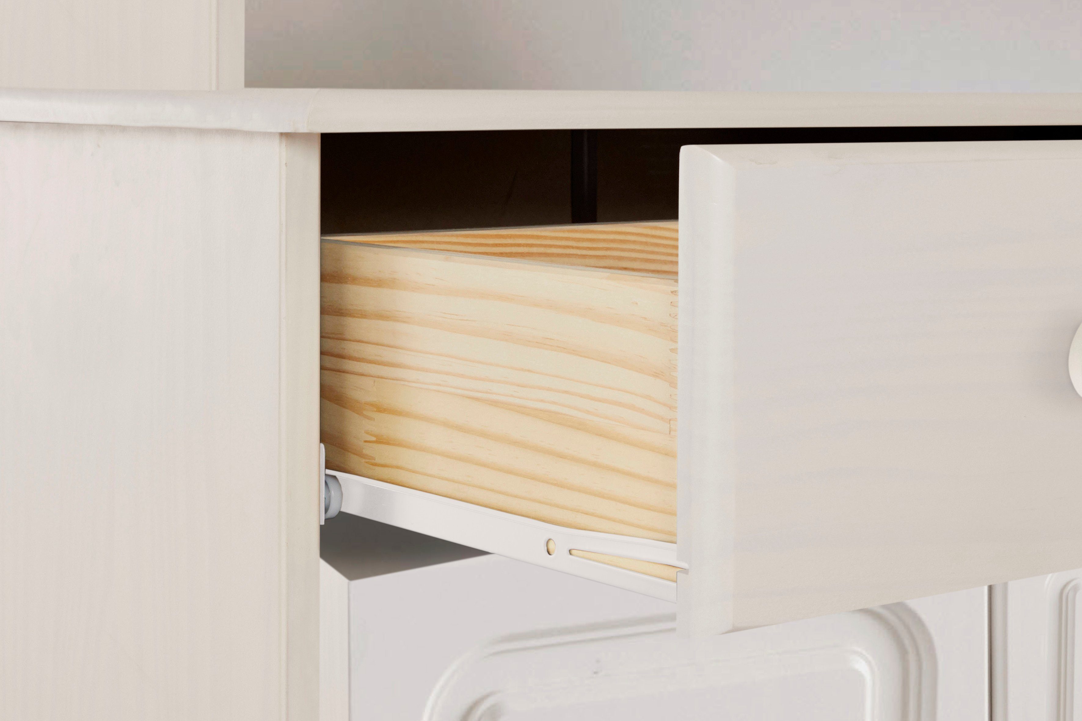 Home affaire Buffetkast Mette Met grote lade en veel bergruimte achter 4 deuren, hoogte 181cm (2-delig)
