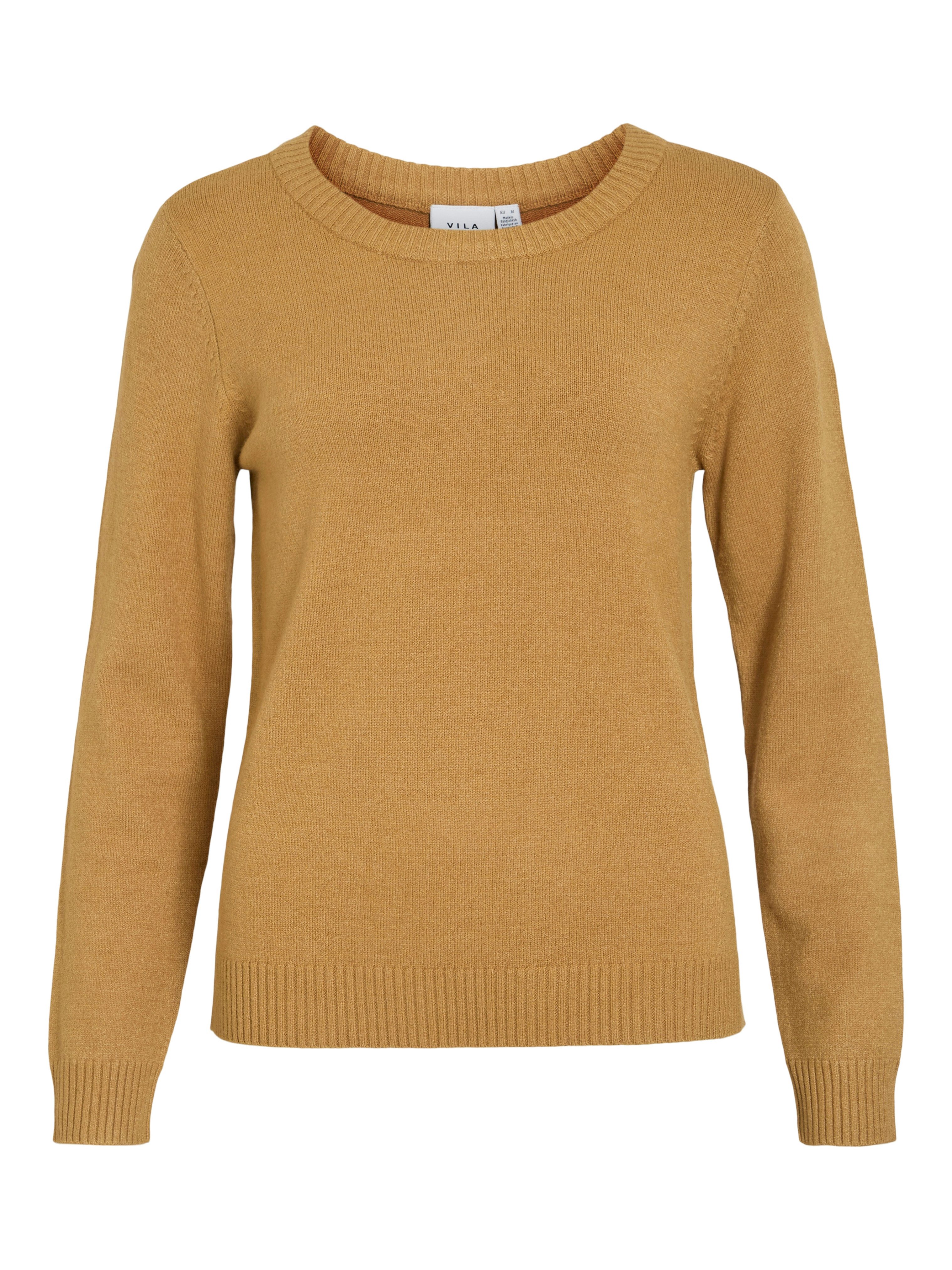 Vila Trui met ronde hals VIRIL O-NECK L/S KNIT TOP - NOOS