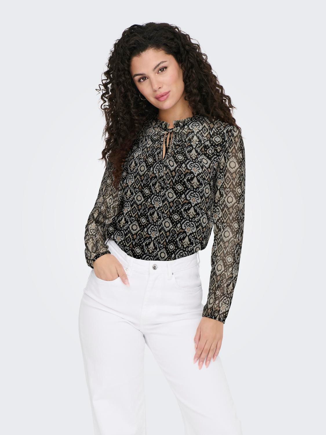 Only Chiffon blouse ONLDITSY L S BLOUSE WVN