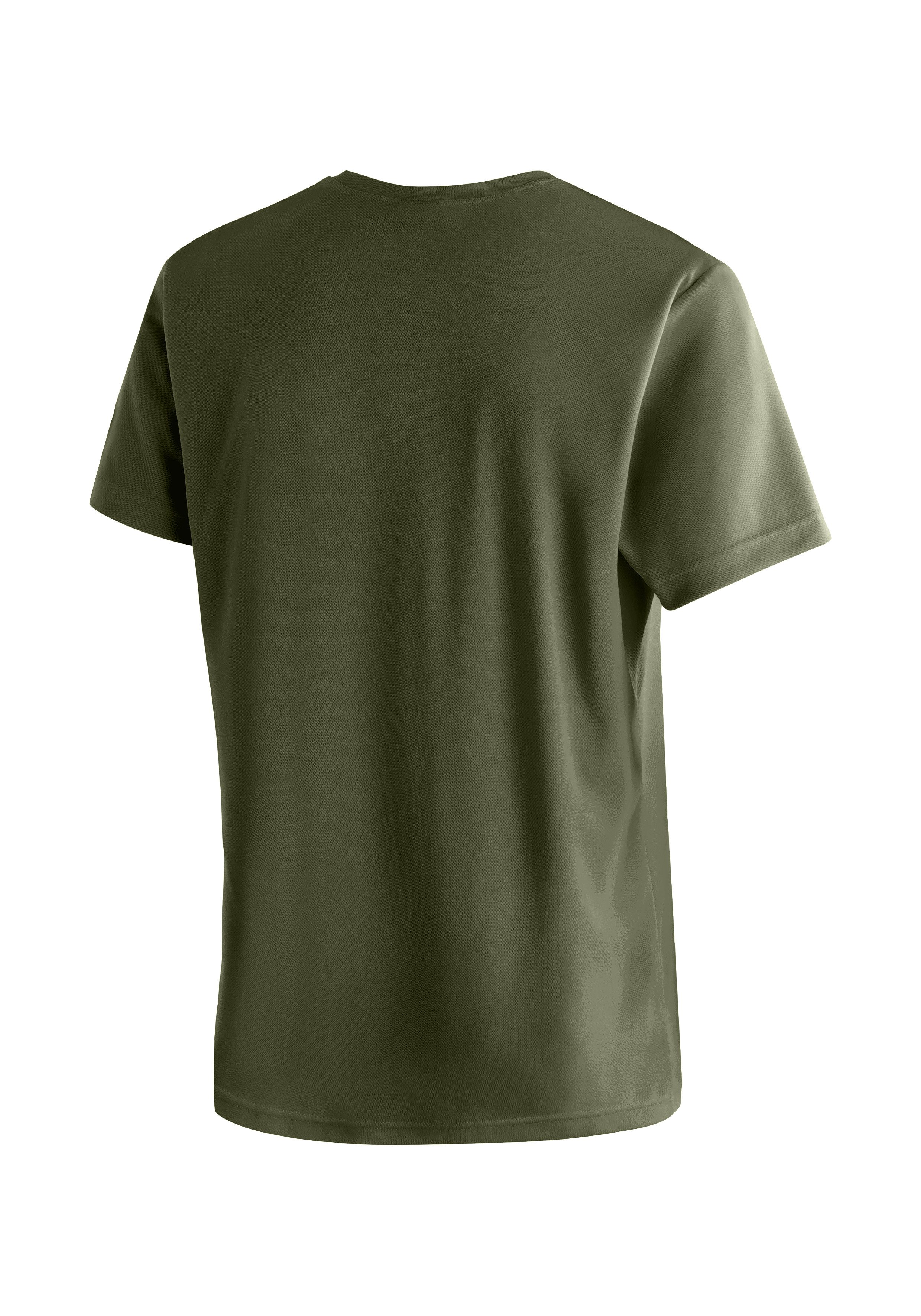 Maier Sports T-shirt Dieter print Heren functioneel shirt, vrijetijdsshirt met print, regular fit