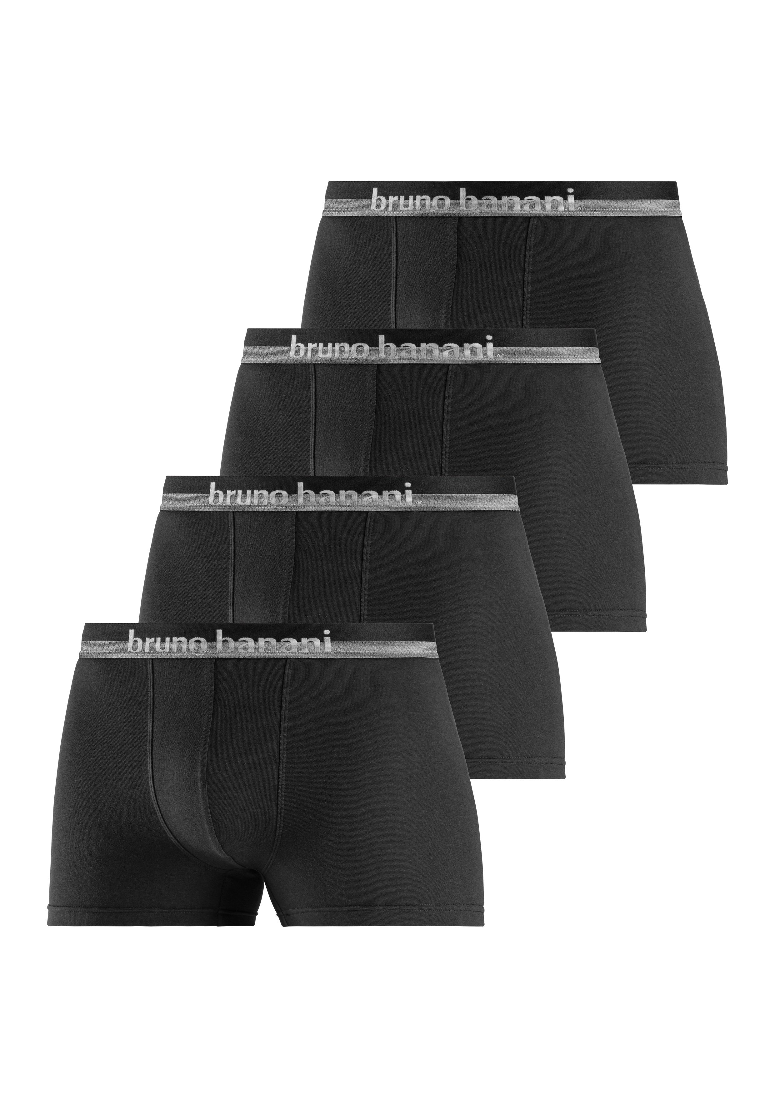 Bruno Banani Boxershort met superieure logoprint op de band (set, 4 stuks)