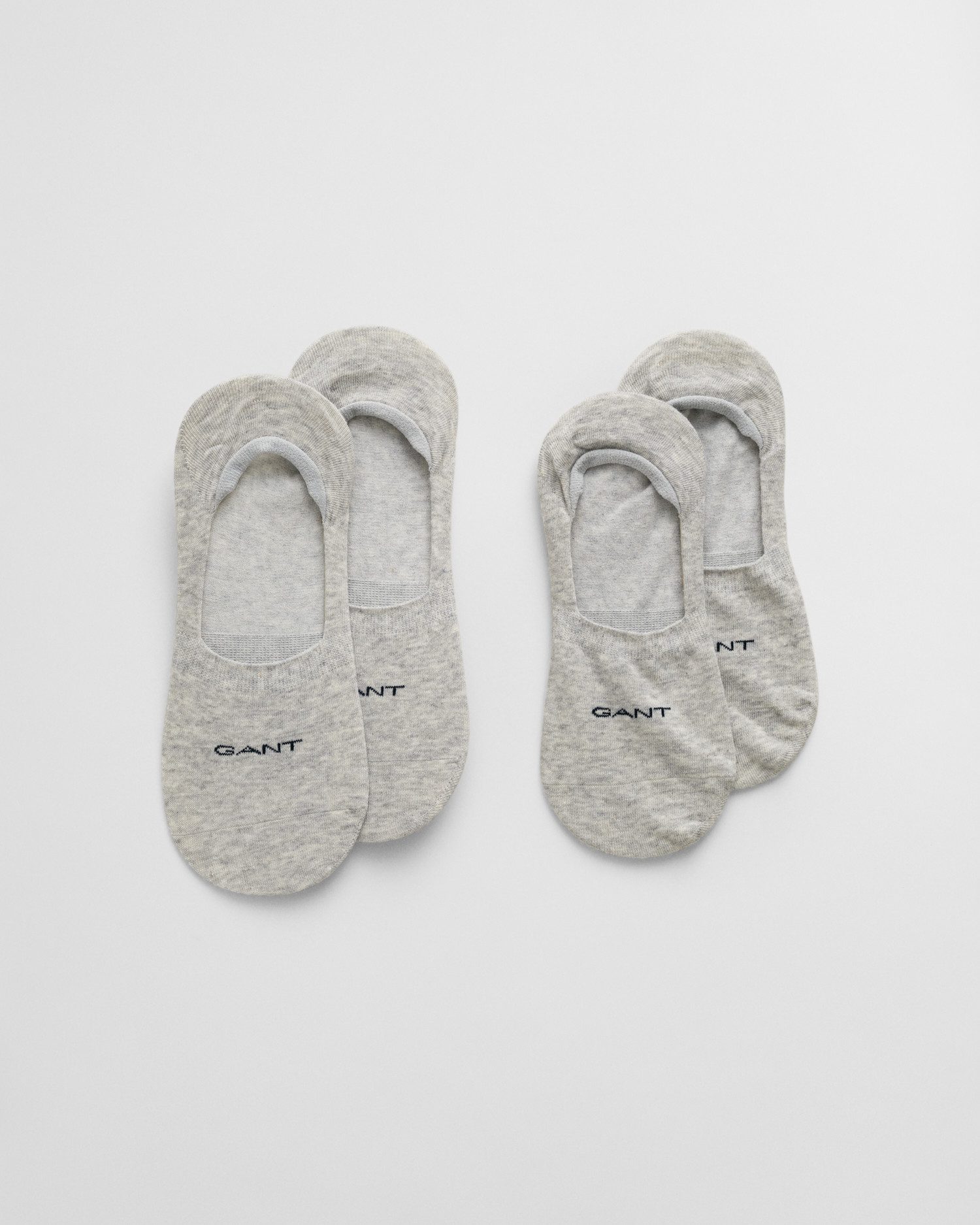 Gant Enkelsokken INVISIBLE SOCKS 2-PACK met siliconen inzetstuk op de hiel