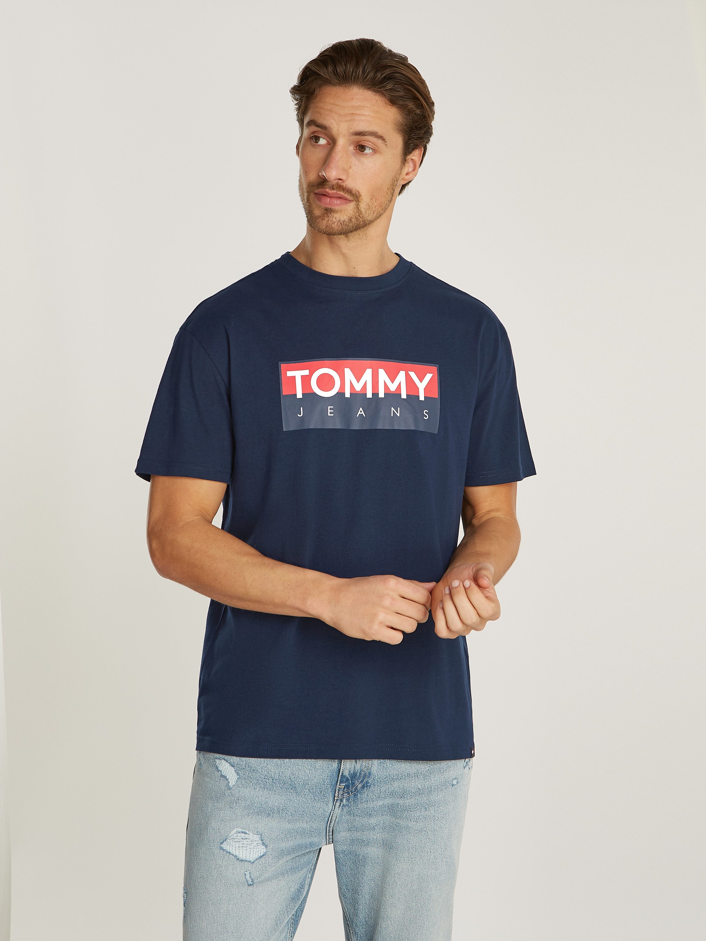 Tommy Jeans Plus T-shirt TJM REG RWB TOMMY ENTRY TEE EXT