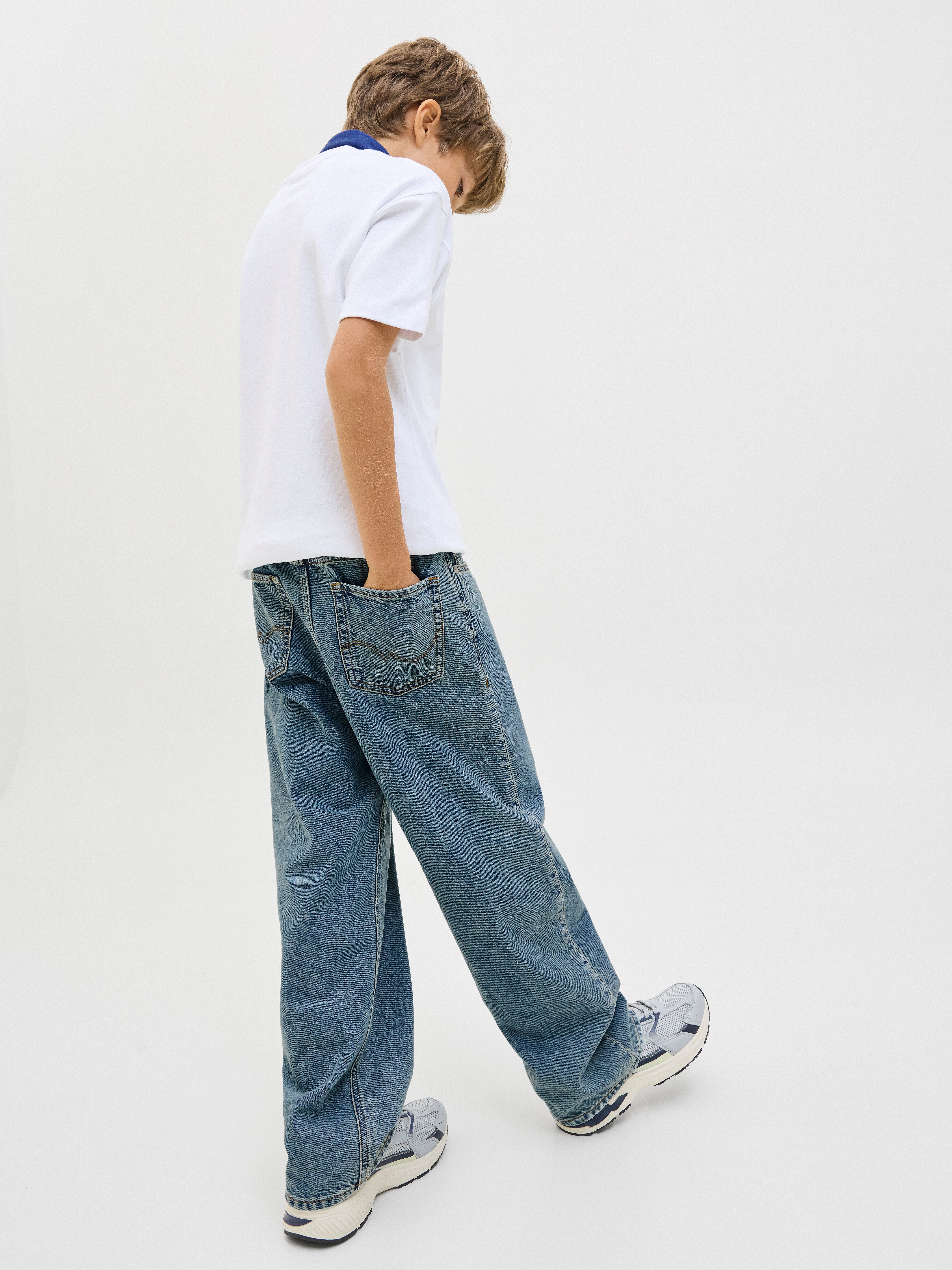 Jack & Jones Junior Relax fit jeans JJIALEX JJORIGINAL SQ 066 SN JNR
