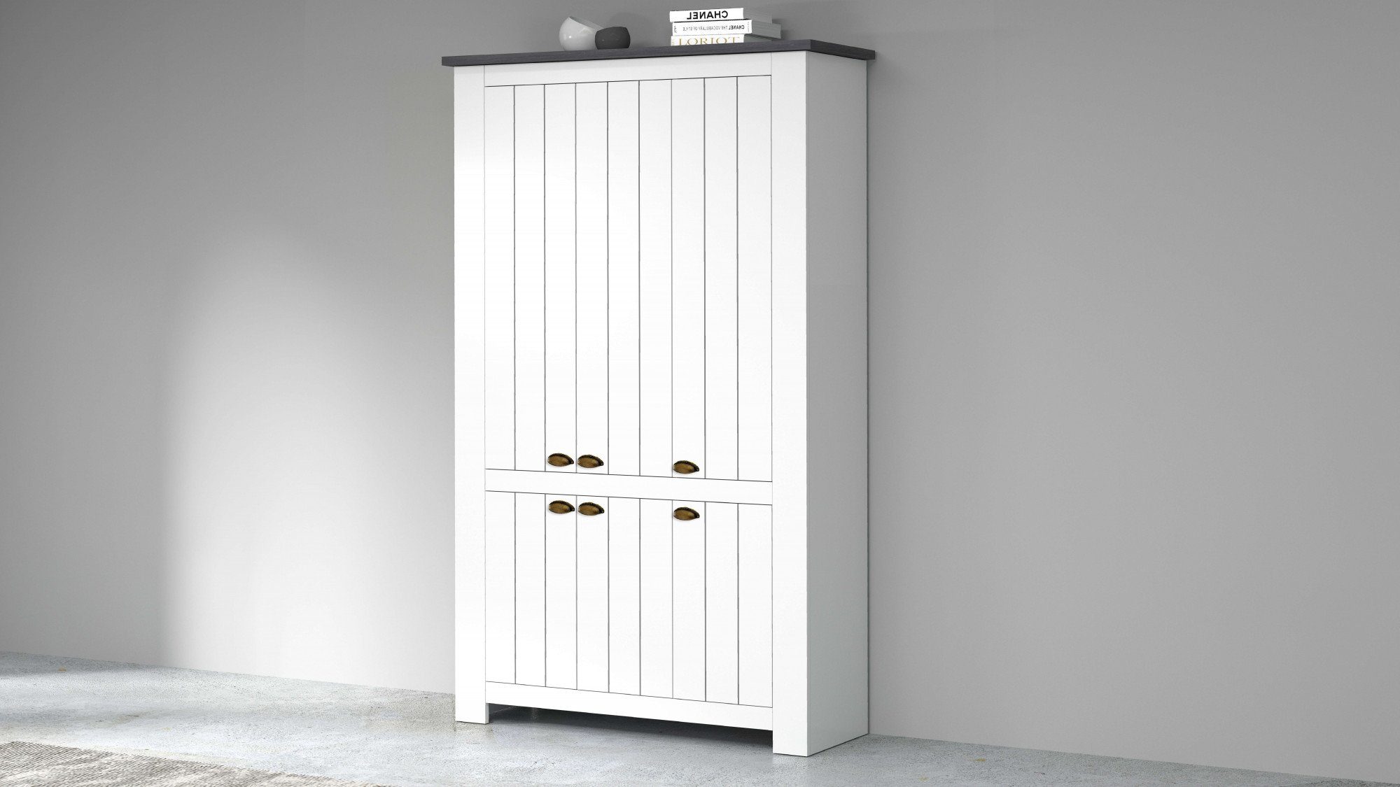 INOSIGN Schoenenkast FIGO, gemaakt in Italië - schoenenkast, schoenenrek voor ca. 60 paar schoenen (1 stuk) schoenenkasten wit
