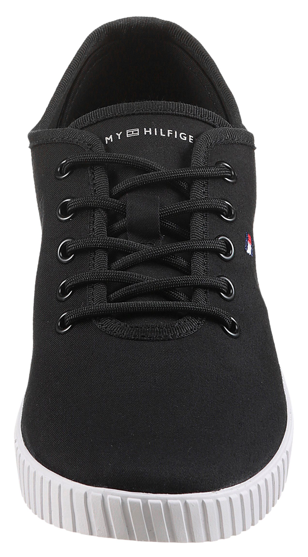 Tommy Hilfiger Sneakers CANVAS LACE UP SNEAKER , vrijetijdsschoen, lage schoen, veterschoen met geborduurde logovlag