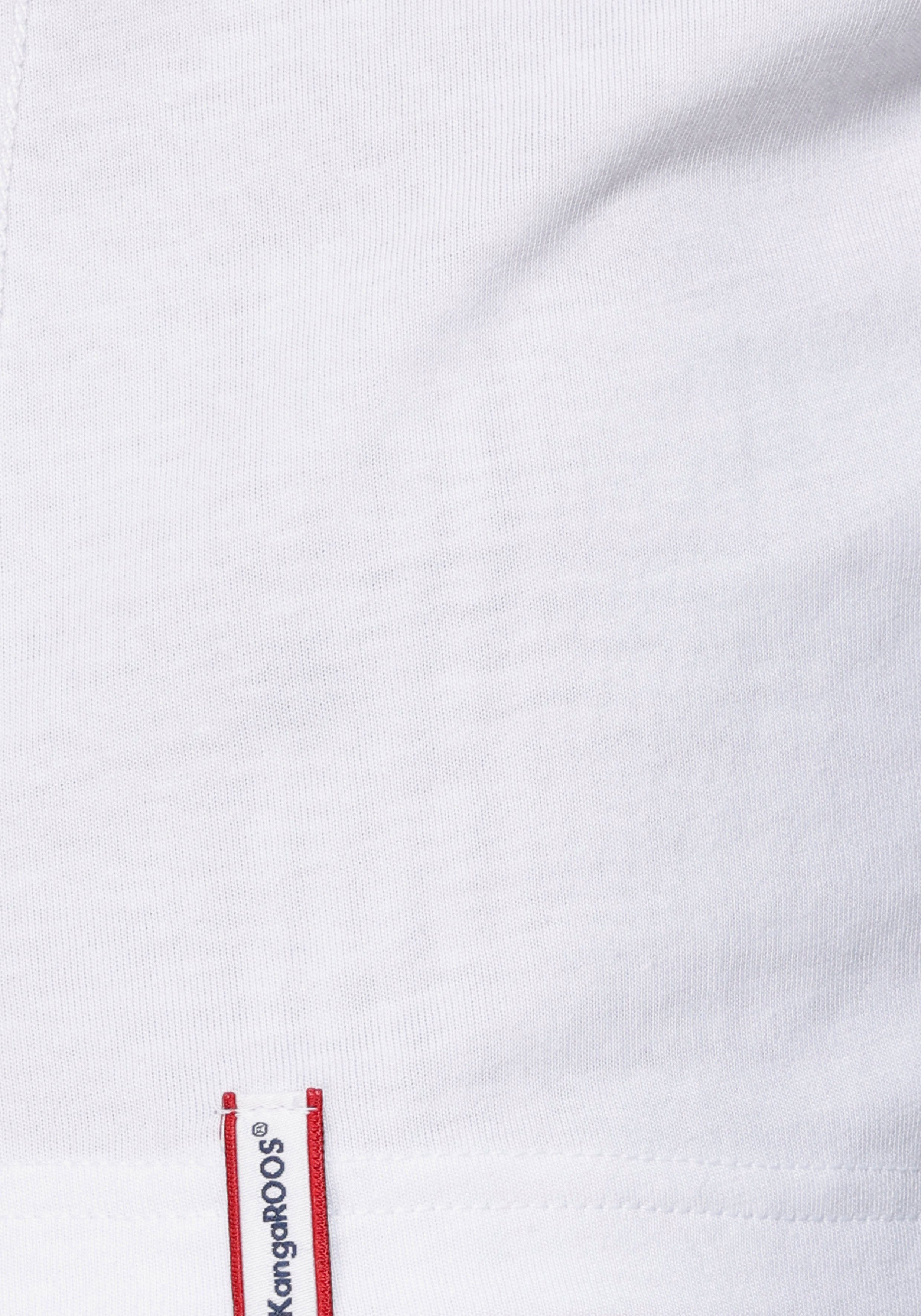KangaROOS T-shirt Korte mouwen, figuurvolgende pasvorm, van single jersey