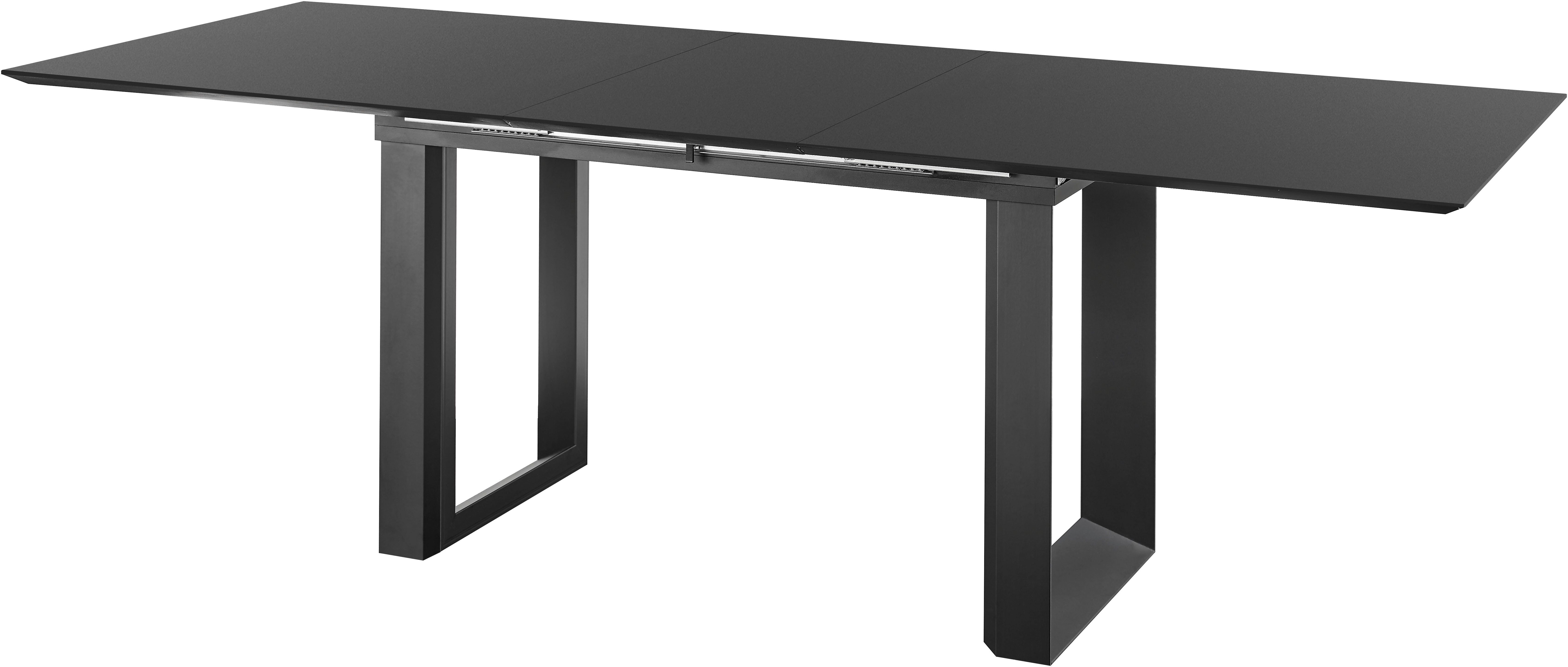 set one by Musterring Eettafel New Atlanta Rechthoekig blad met Zwitserse rand, uitschuifbaar, onderstel in U-vorm