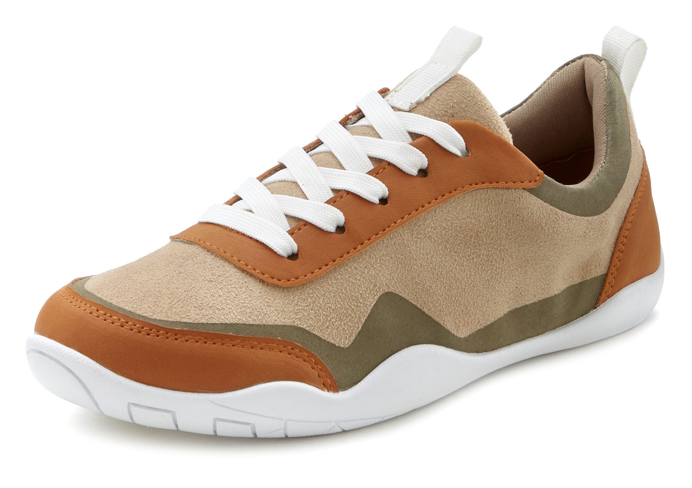 Lascana Sneakers superlicht, ultradunne zool, veterschoen, vrijetijdsschoen vegan