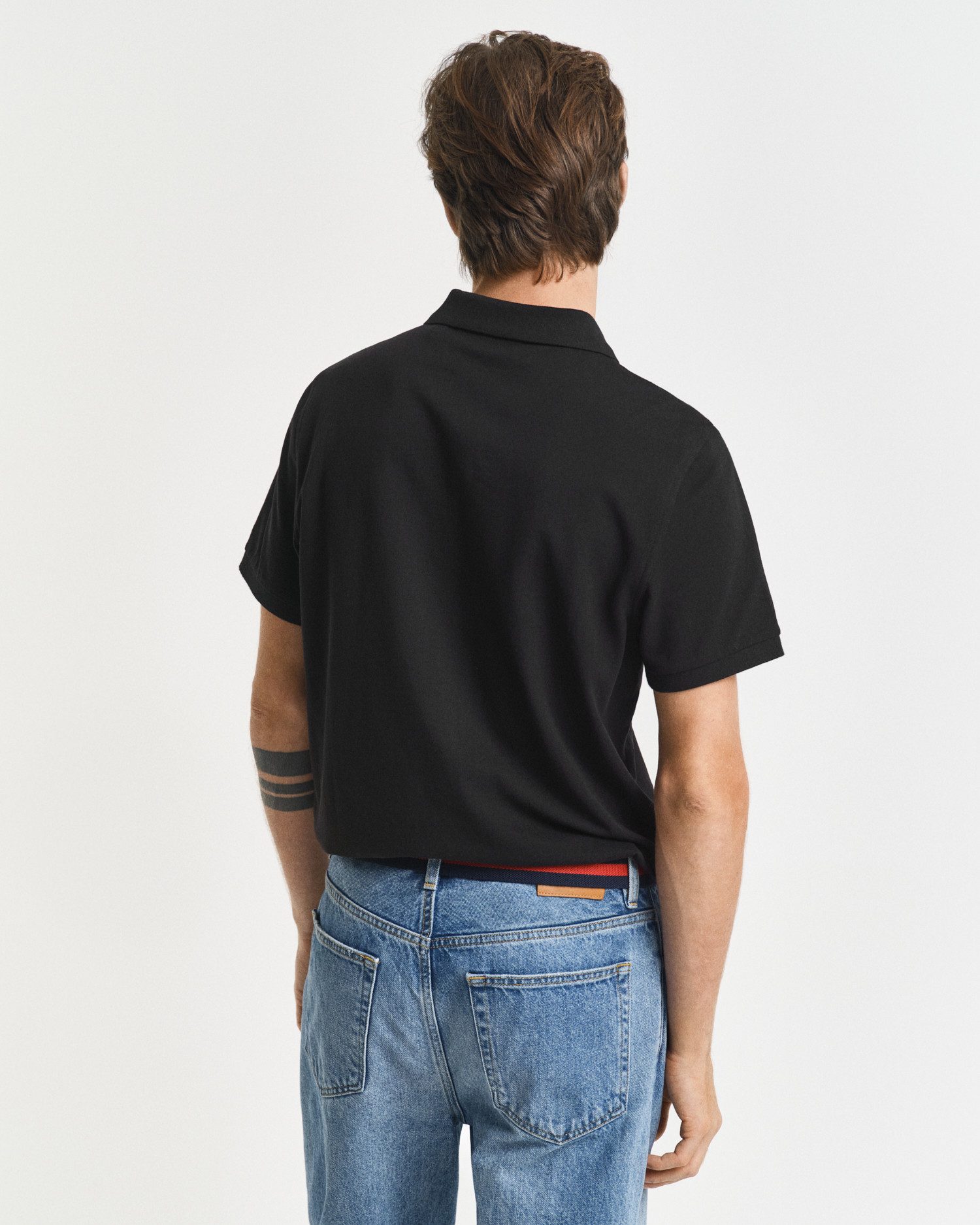 Gant Poloshirt REG SHIELD SS PIQUE POLO met logo en platte breikraag 100% katoen pique