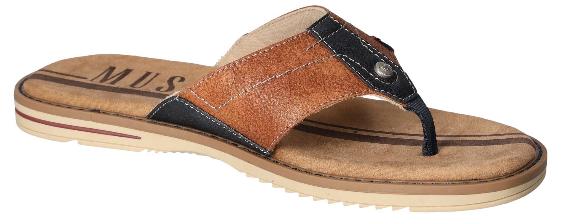 Mustang Shoes Teenslippers , zomerschoen, slippers, poolslides, badschoen, stijlvolle kleurcombinatie