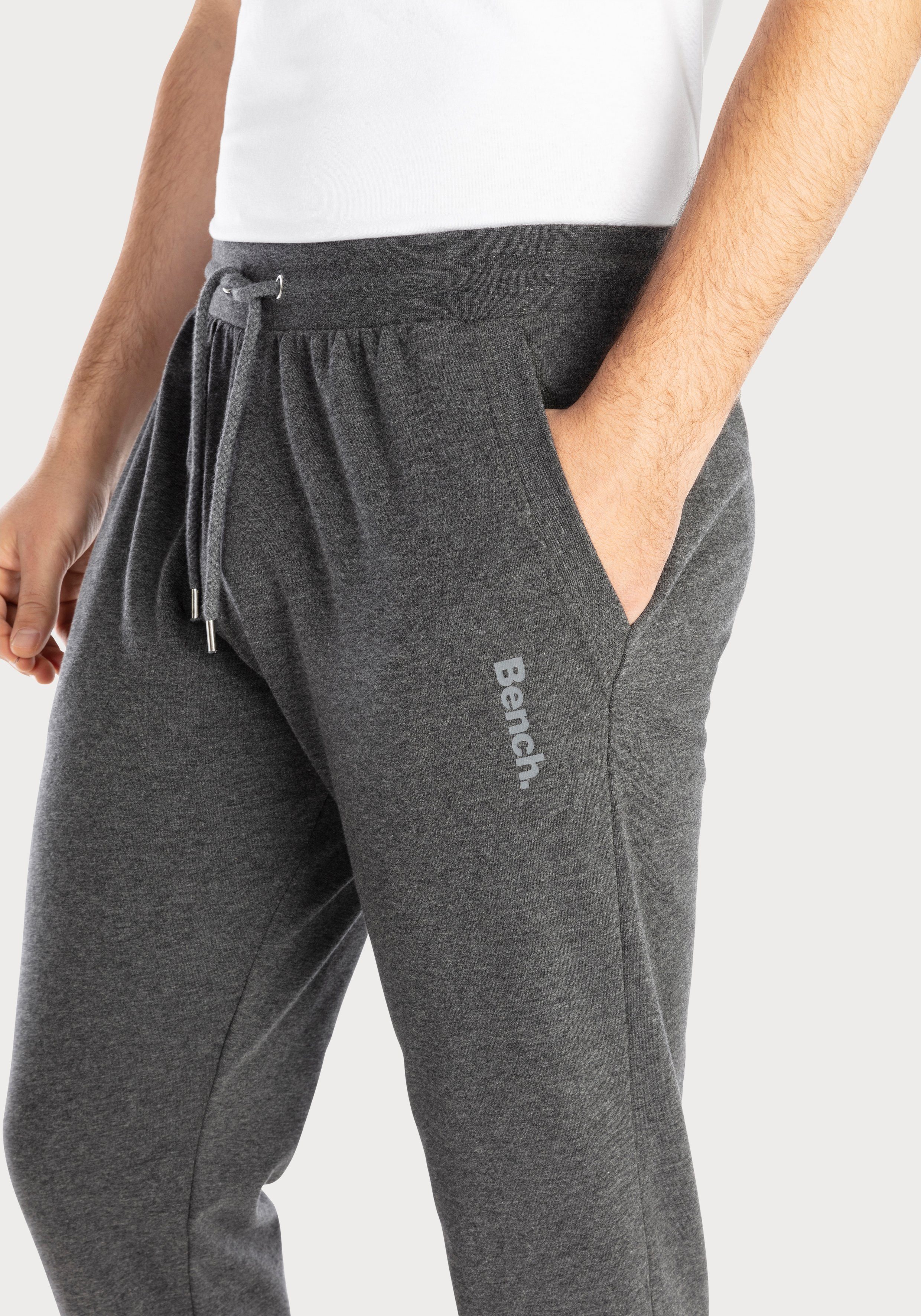 Bench. Loungewear Joggingbroek Joggingbroek met koord, van katoenmix