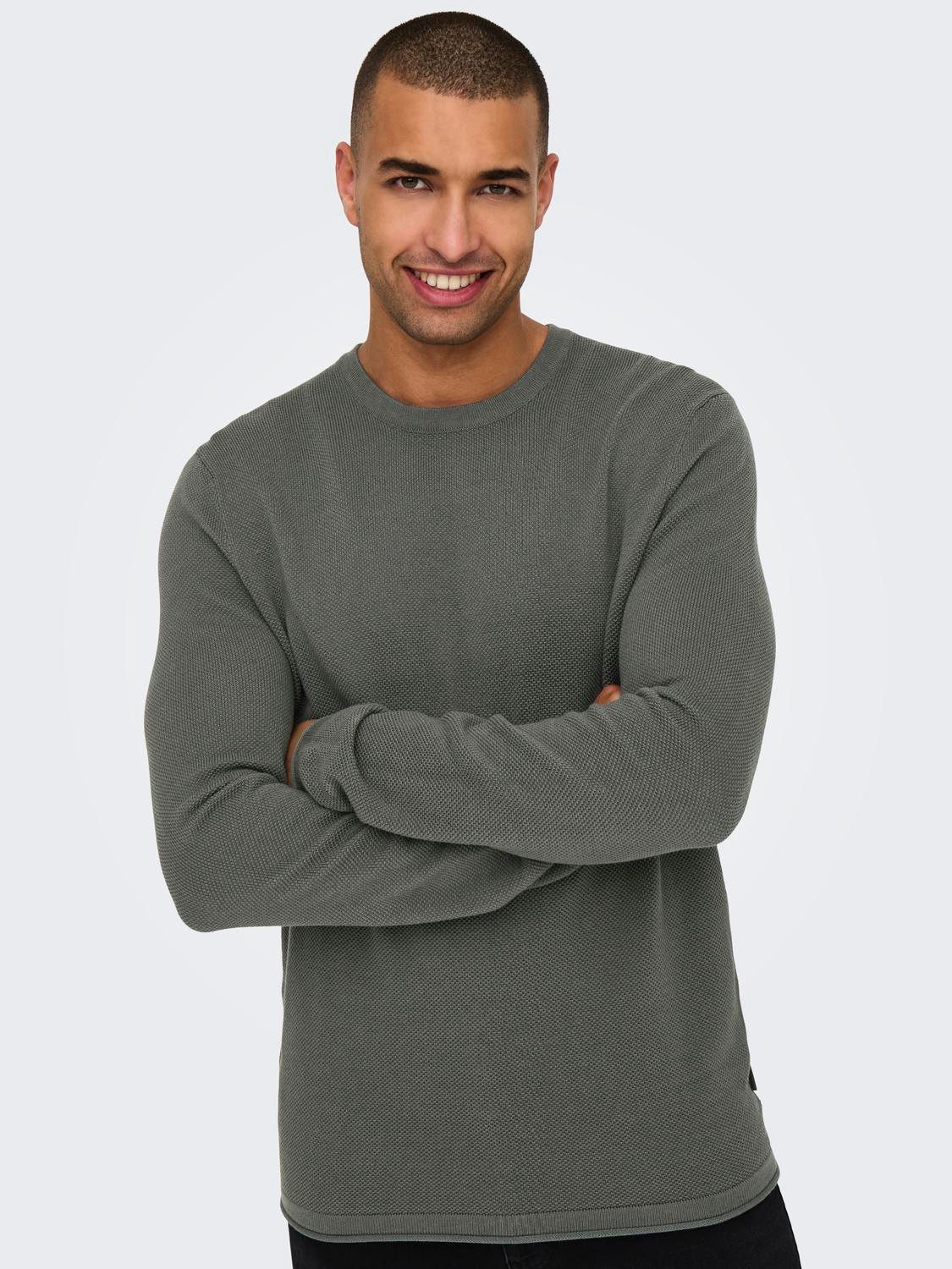 ONLY & SONS Gebreide trui ONSFELIX REG 12 CREW KNIT NOOS