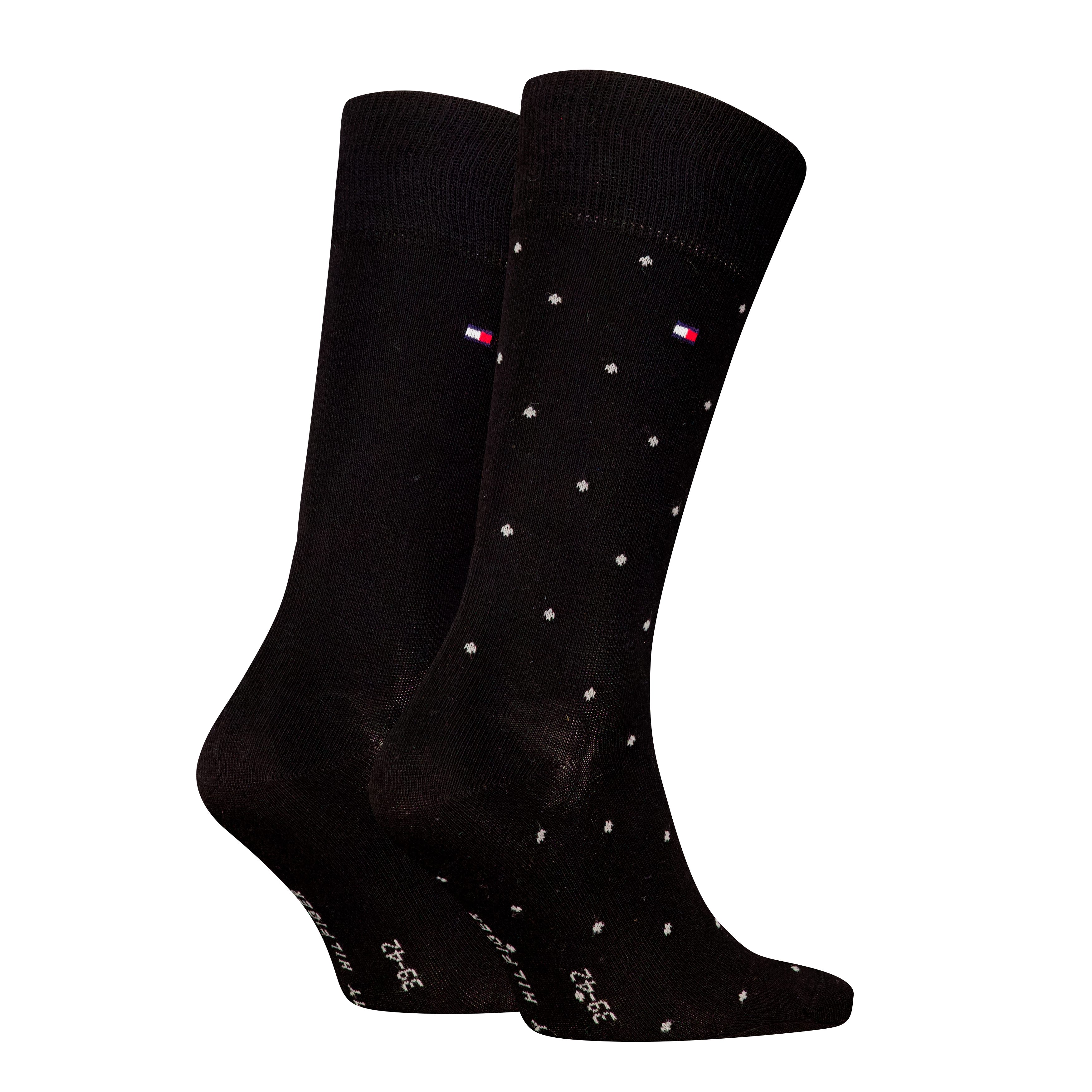 Tommy Hilfiger Sokken TH MEN SOCK 2P DOT met klassieke merkdruk (2 paar, 2 paar)