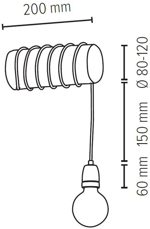 SPOT Light Wandlamp TRABO PORCIA Retrodesign met porselein en grenenhout, hout grijs gebeitst