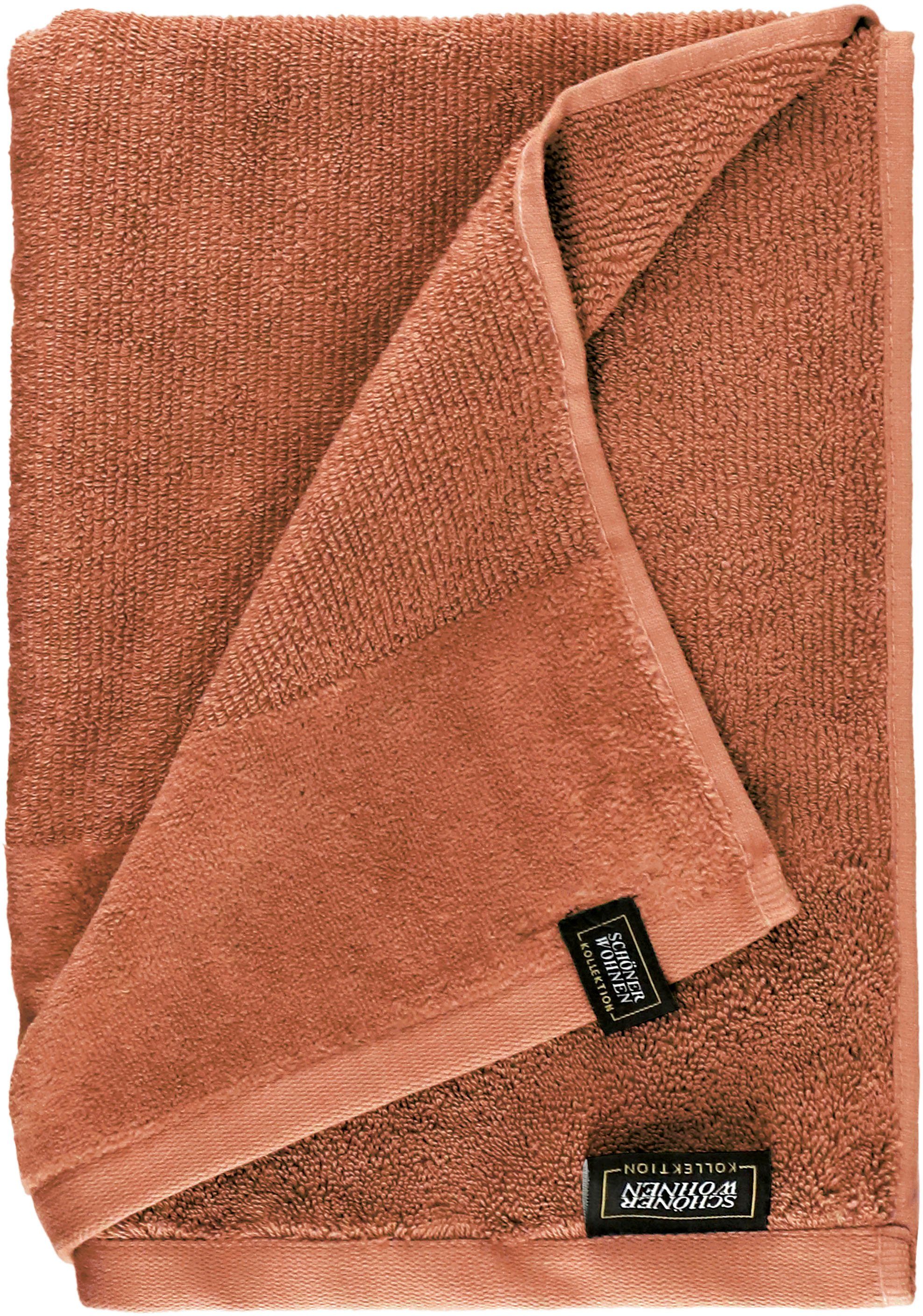 SCHÖNER WOHNEN-KOLLEKTION Douchelaken Sense (1 stuk) handdoeken rood