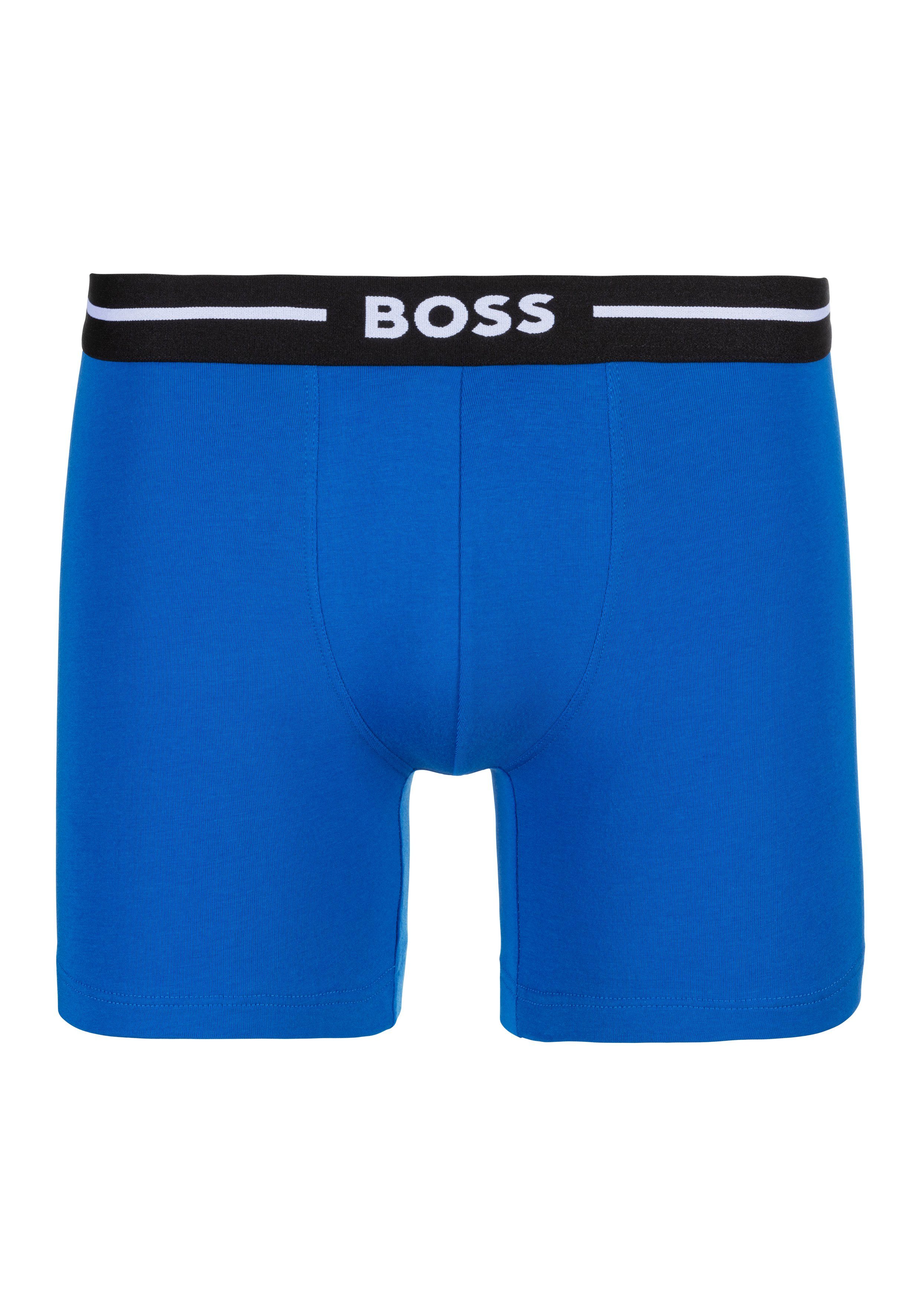 Boss Boxershort met elastische band met label in een set van 3 stuks model 'Bold'