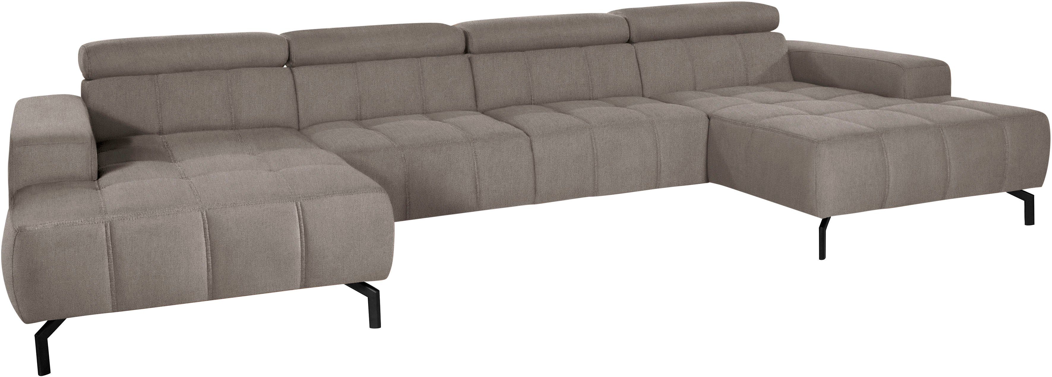 DOMO collection Zithoek Cunelli mooie zitnaden als designelement, stevige zitcomfort, U-vorm
