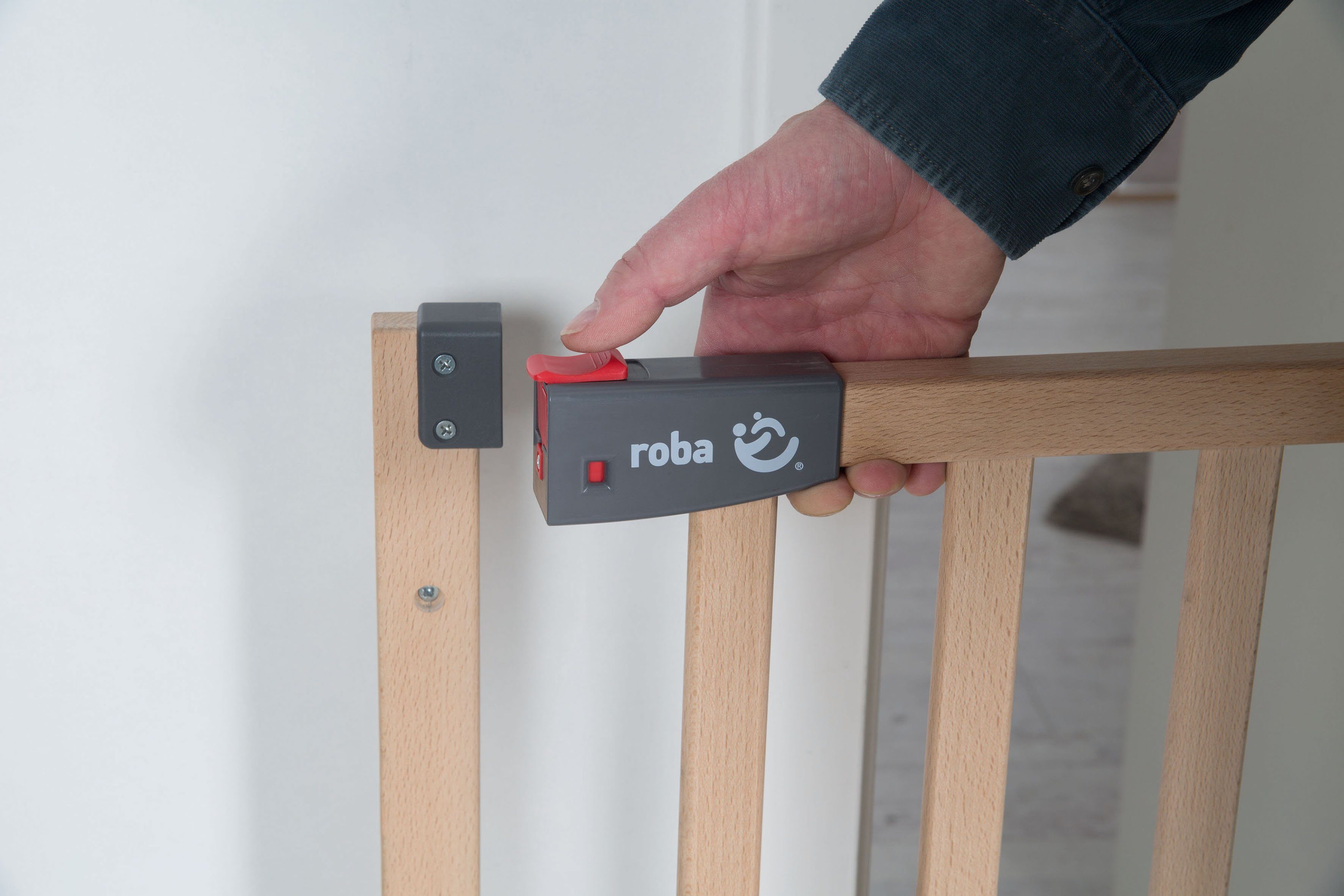 Roba® Traphek Safety Up 91,5 - 118,5 cm, van massief beukenhout
