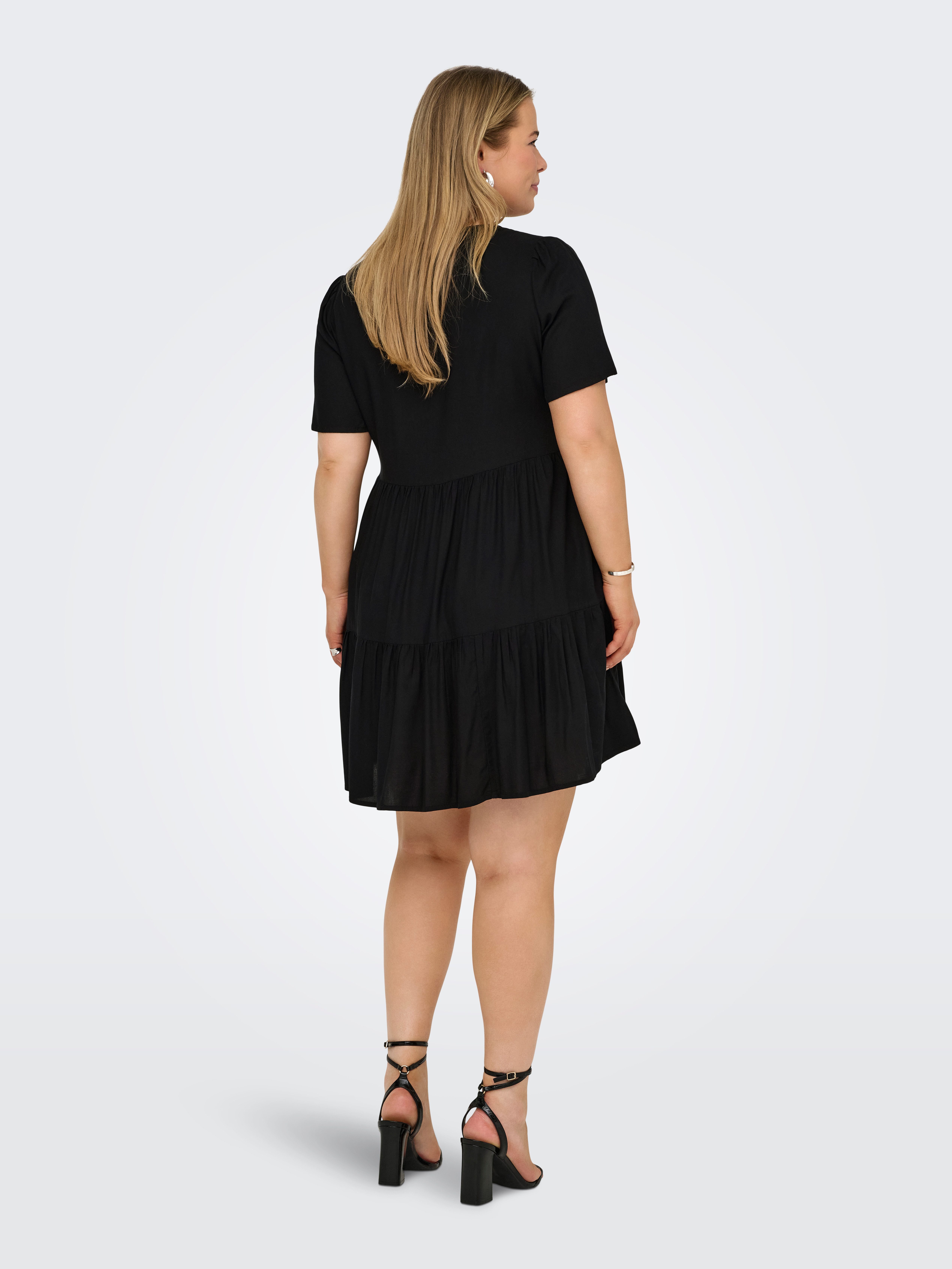 ONLY CARMAKOMA Mini-jurk CARZALLY LIFE S/S THEA TUNIC DRESS NOOS
