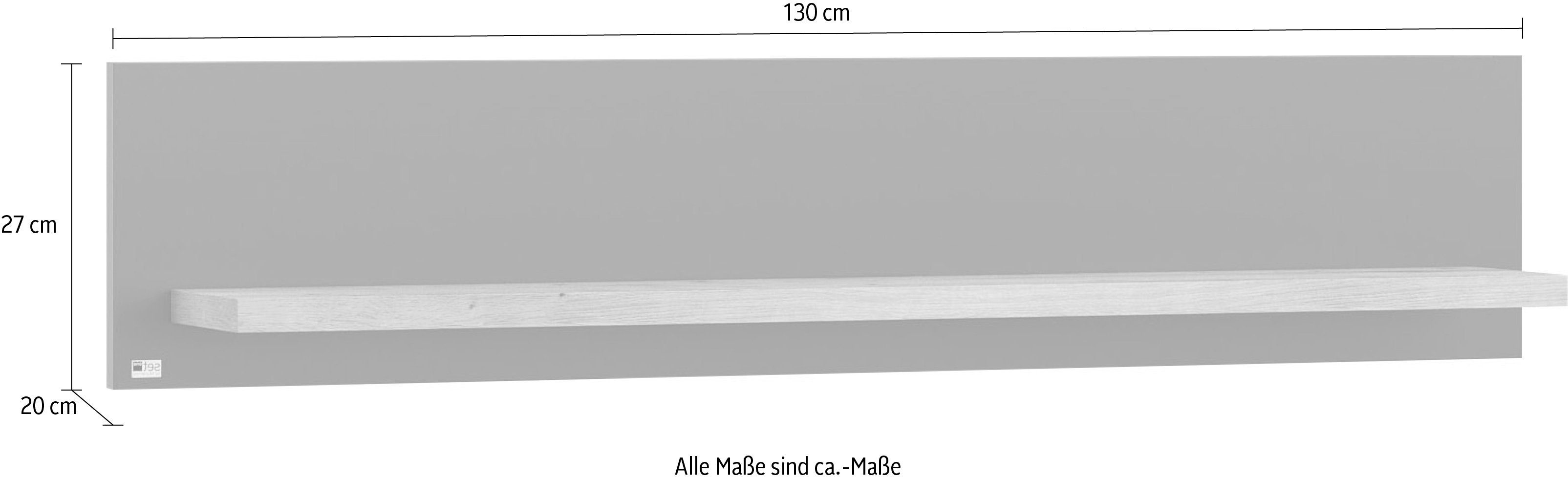 set one by Musterring Wandplank York in drie maten en kleuren, verlichting optioneel, 1 legplank