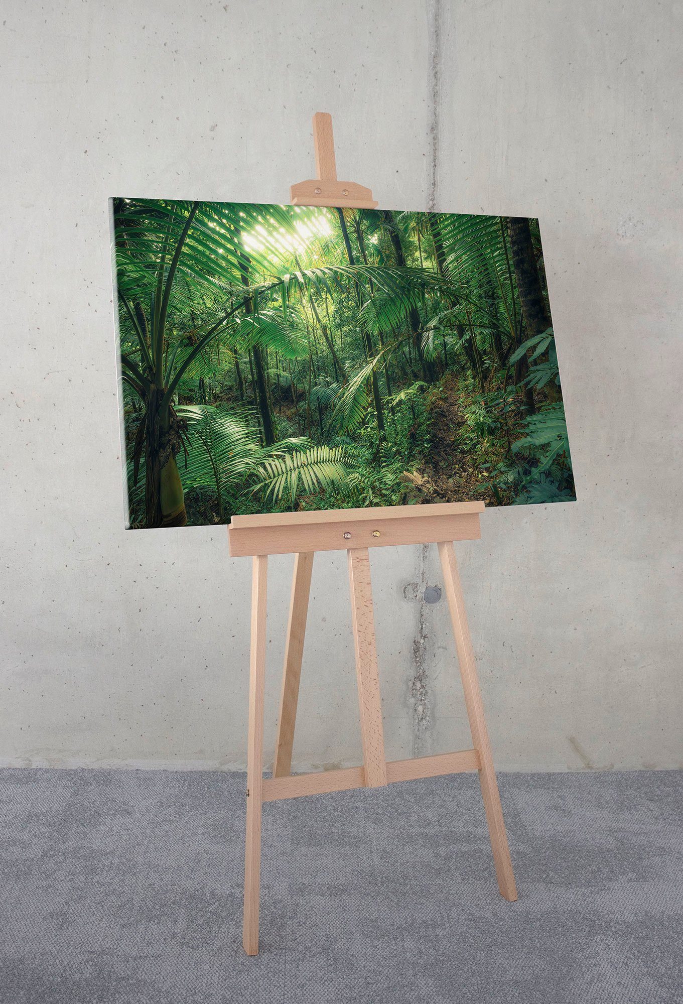 Komar Artprint op linnen Jungleflair - Afmeting 90 x 60 cm (1 stuk)