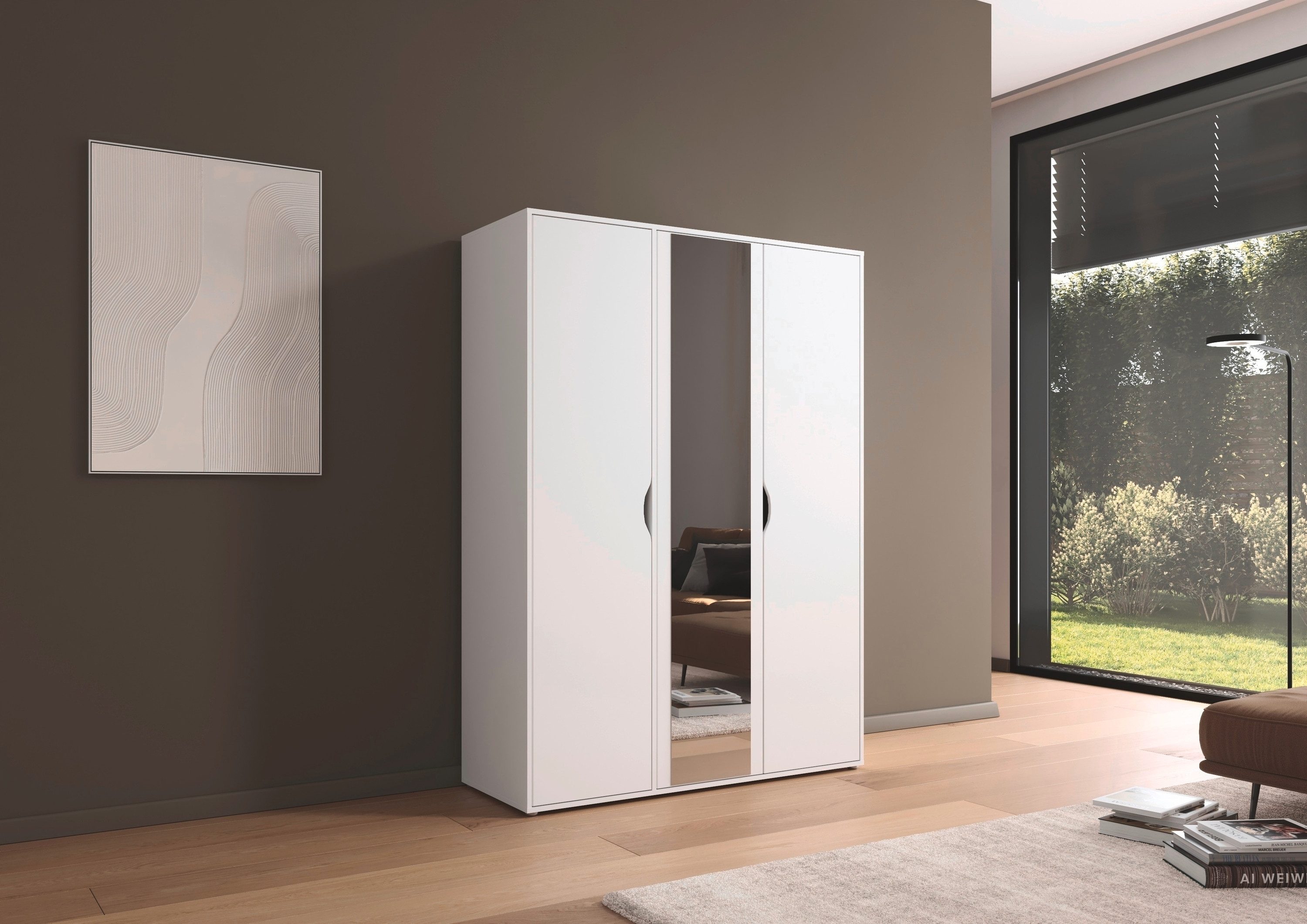 rauch Draaideurkast Kledingkast Kast Garderobe Wasmand NARAI met Spiegel Greefaansluitingen voor een greeploze look TOPSELLER MADE IN GERMANY