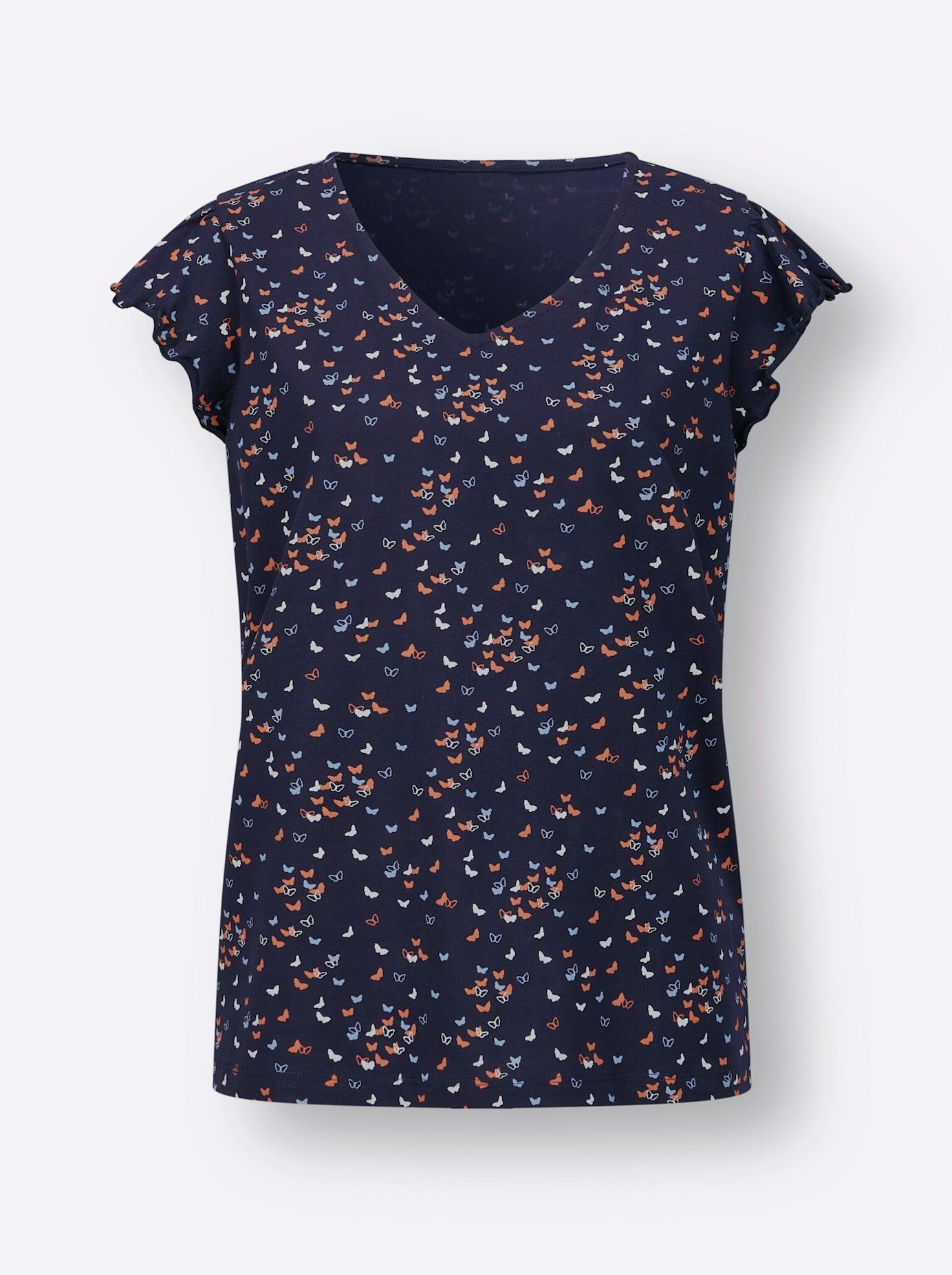 Classic Basics Shirt met V-hals (1-delig)