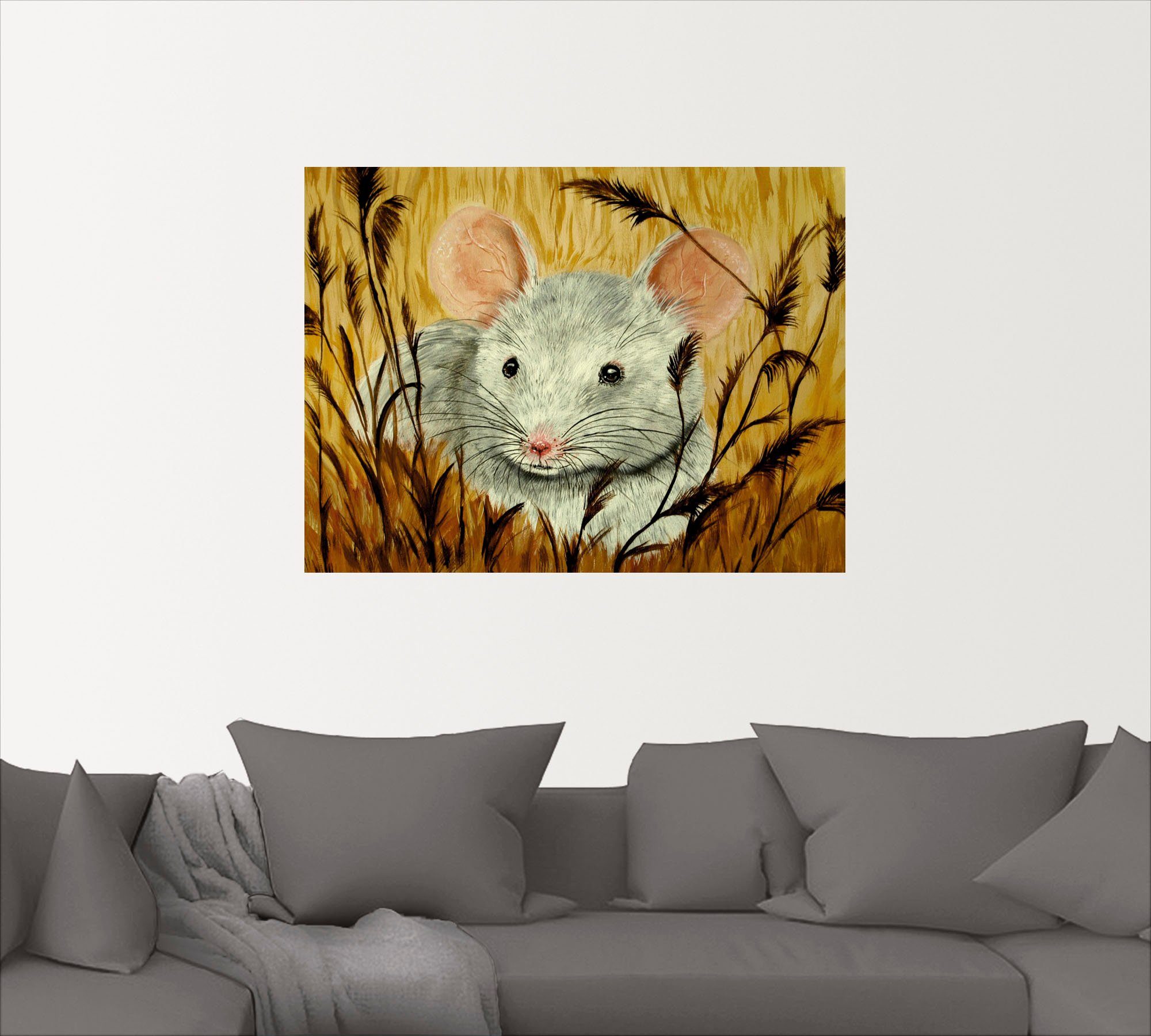 Artland Artprint Muis als artprint van aluminium, artprint op linnen, muursticker of poster in verschillende maten