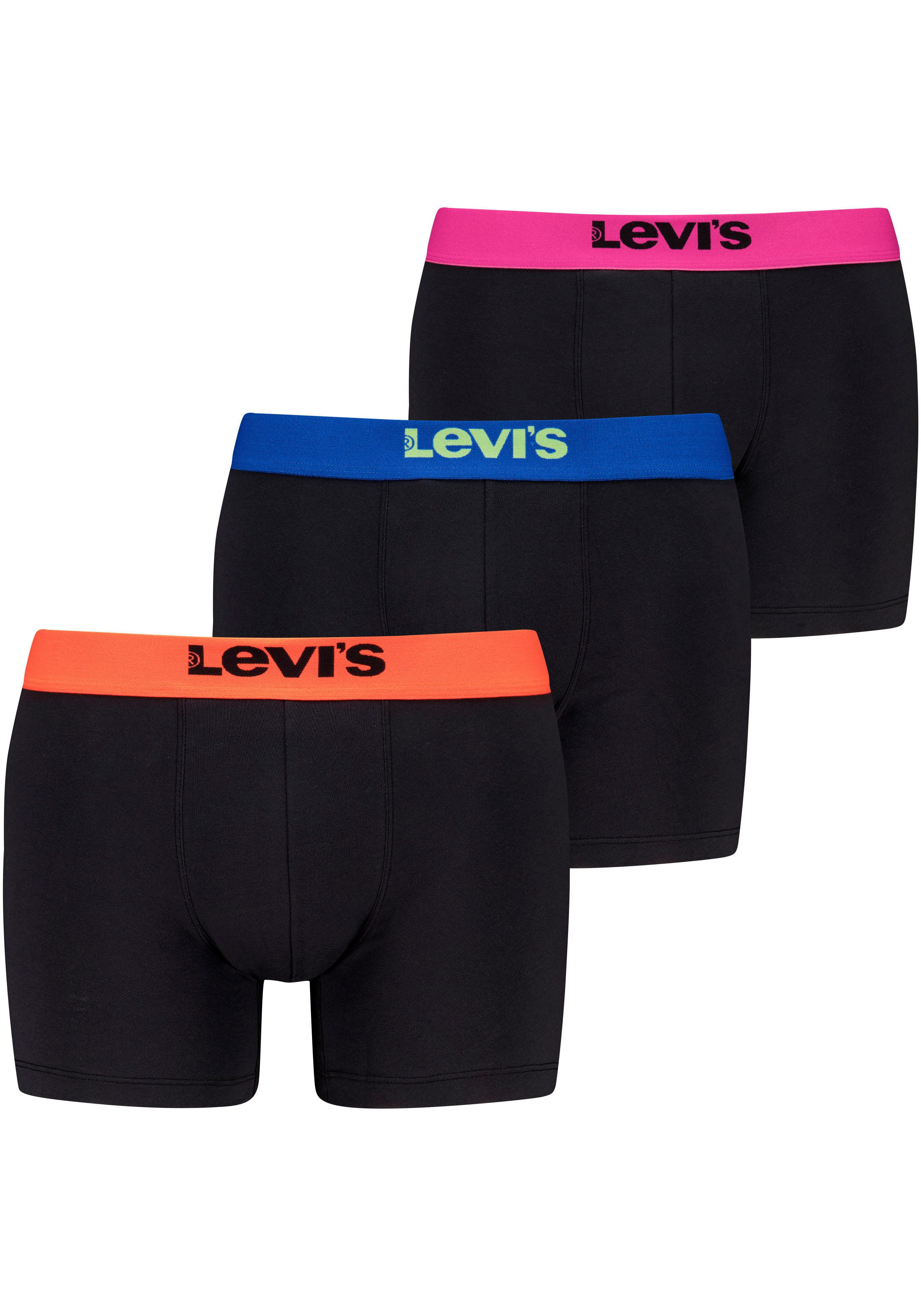 Levi's® Boxershort met contrasterende logo-band (Set van 3)