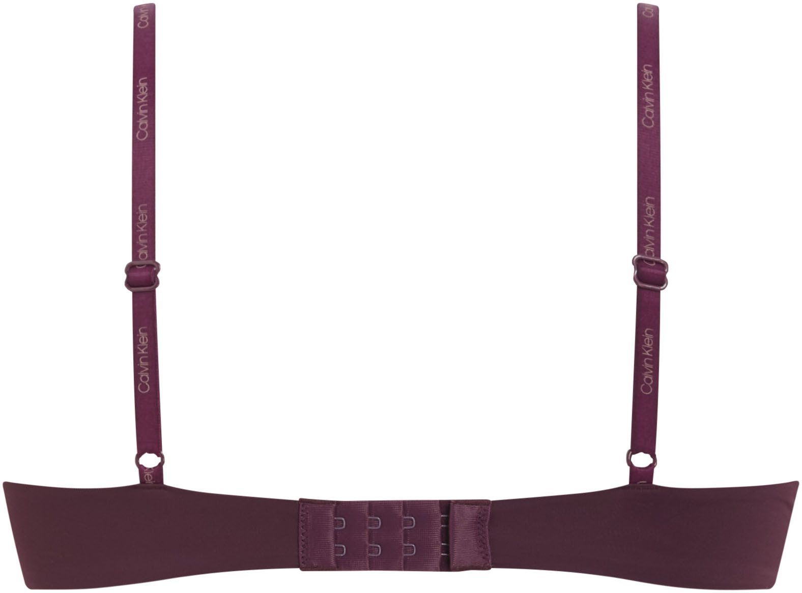 Calvin Klein Push-up-bh PUSH UP PLUNGE met logo-print op de bandjes