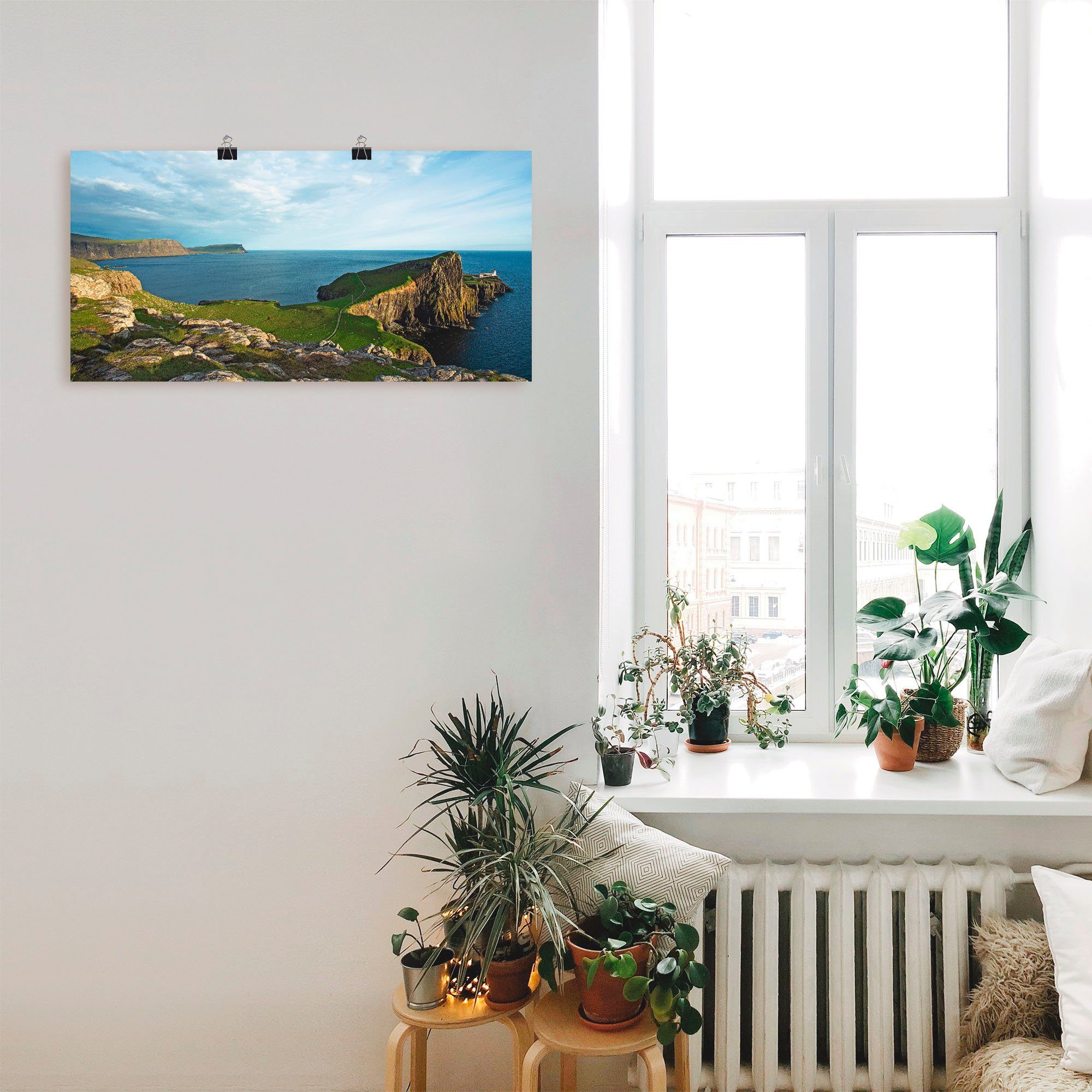 Artland Poster Schots Landschap als artprint op linnen, muursticker of poster in verschillende maten
