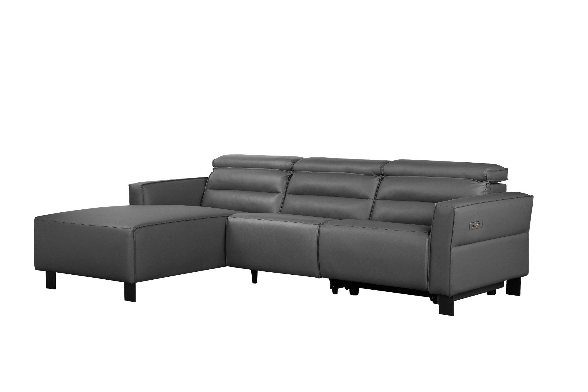 Places of Style Hoekbank Carpari, L-vorm, 263 cm, handmatige of elektrische relaxfunctie