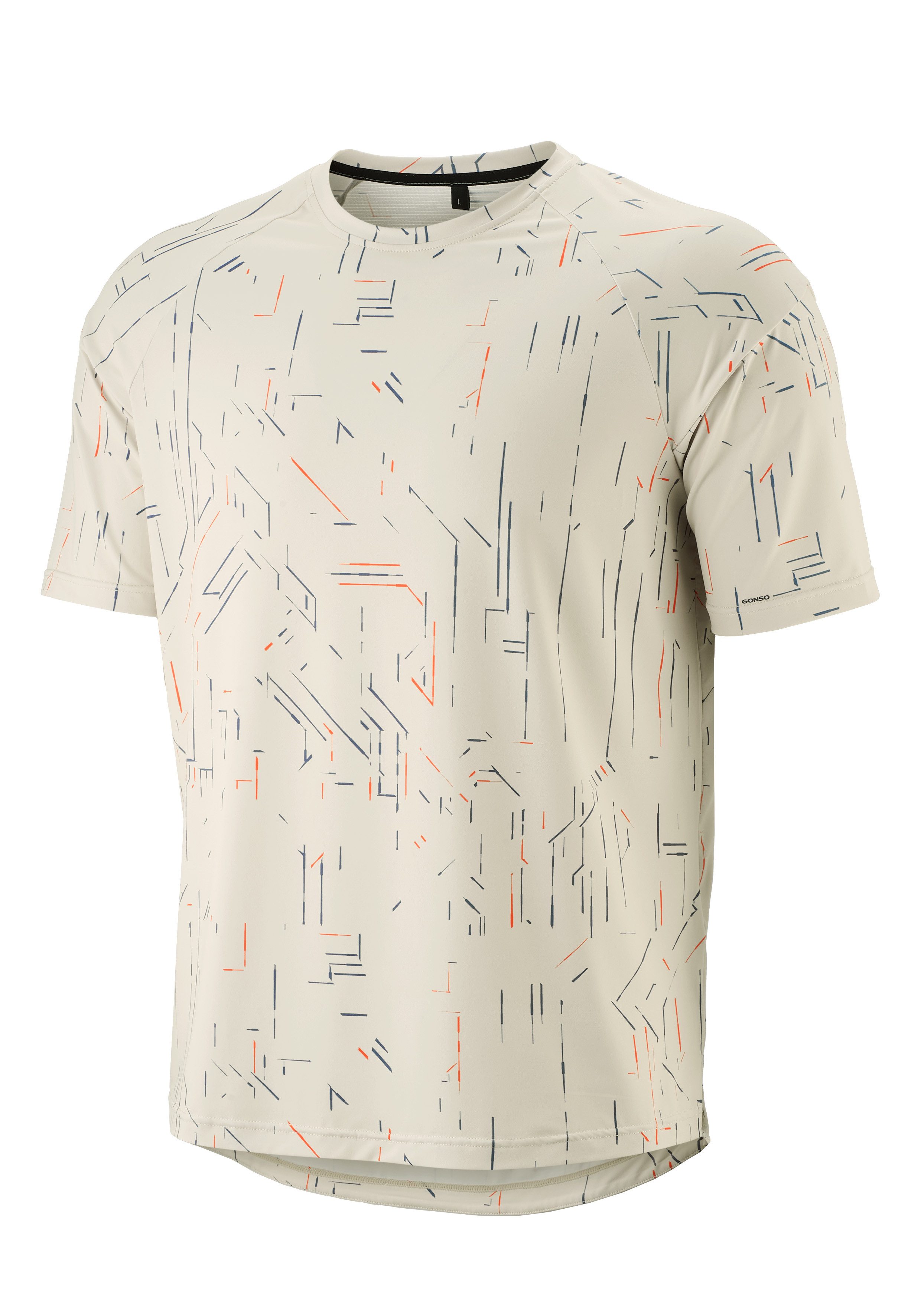 Gonso Fietsshirt Trail Jersey M Heren fietsshirt korte mouw, casual MTB-shirt, Quick-Dry, Loose fit
