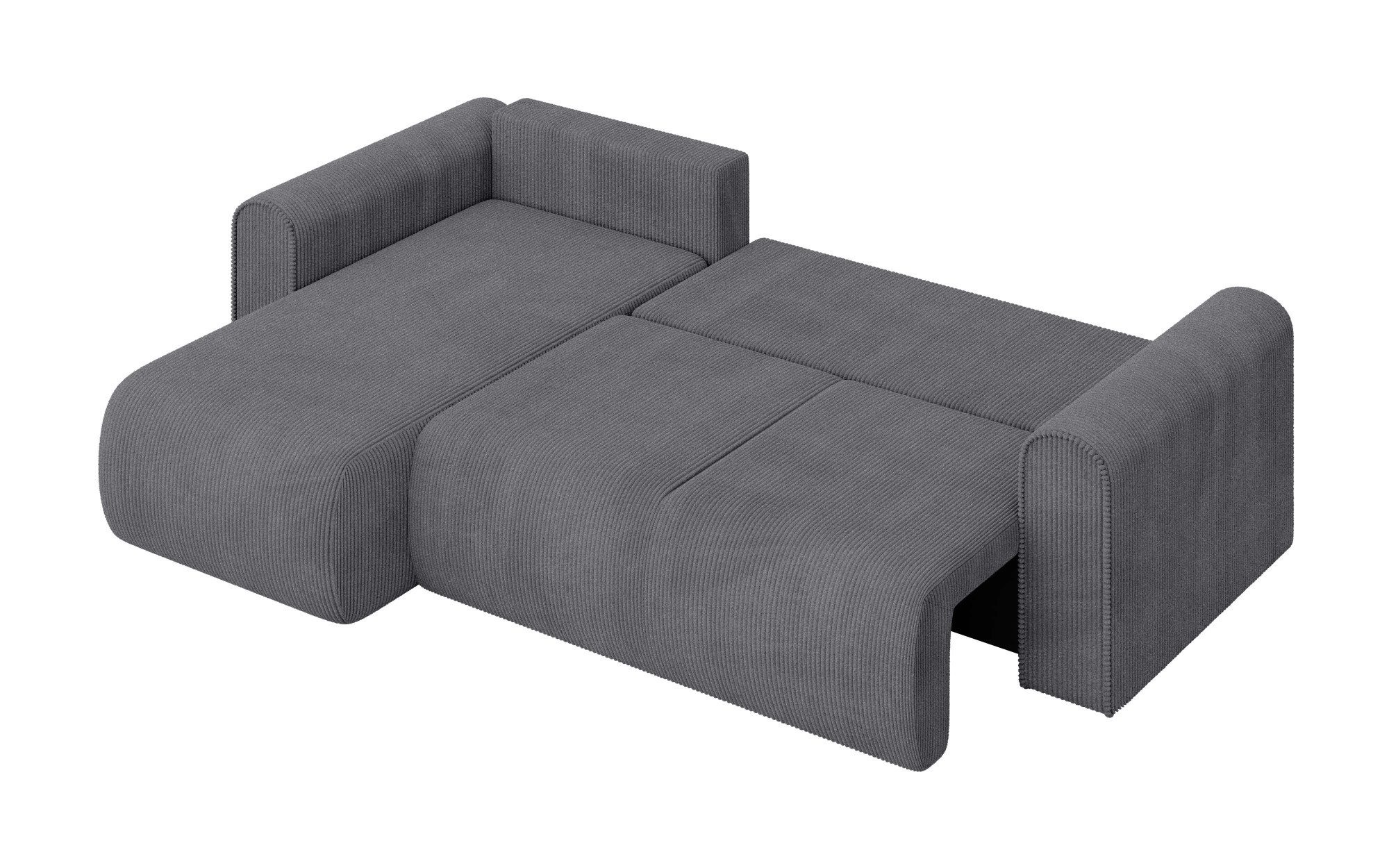 INOSIGN Hoekbank Zacharia optioneel slaapbank met opbergruimte, B/D/H 250/166/86 cm L-vorm met golfondersteuning, recamière aan beide zijden te monteren