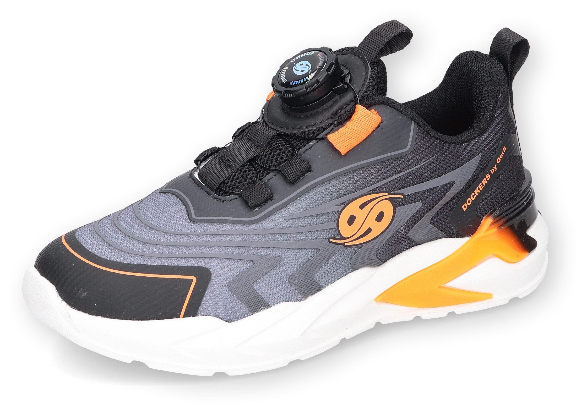 Dockers by Gerli Sneakers , slip-in sneaker, instapschoen met snel sluiting kinderen sneakers laag maat 32 grijs