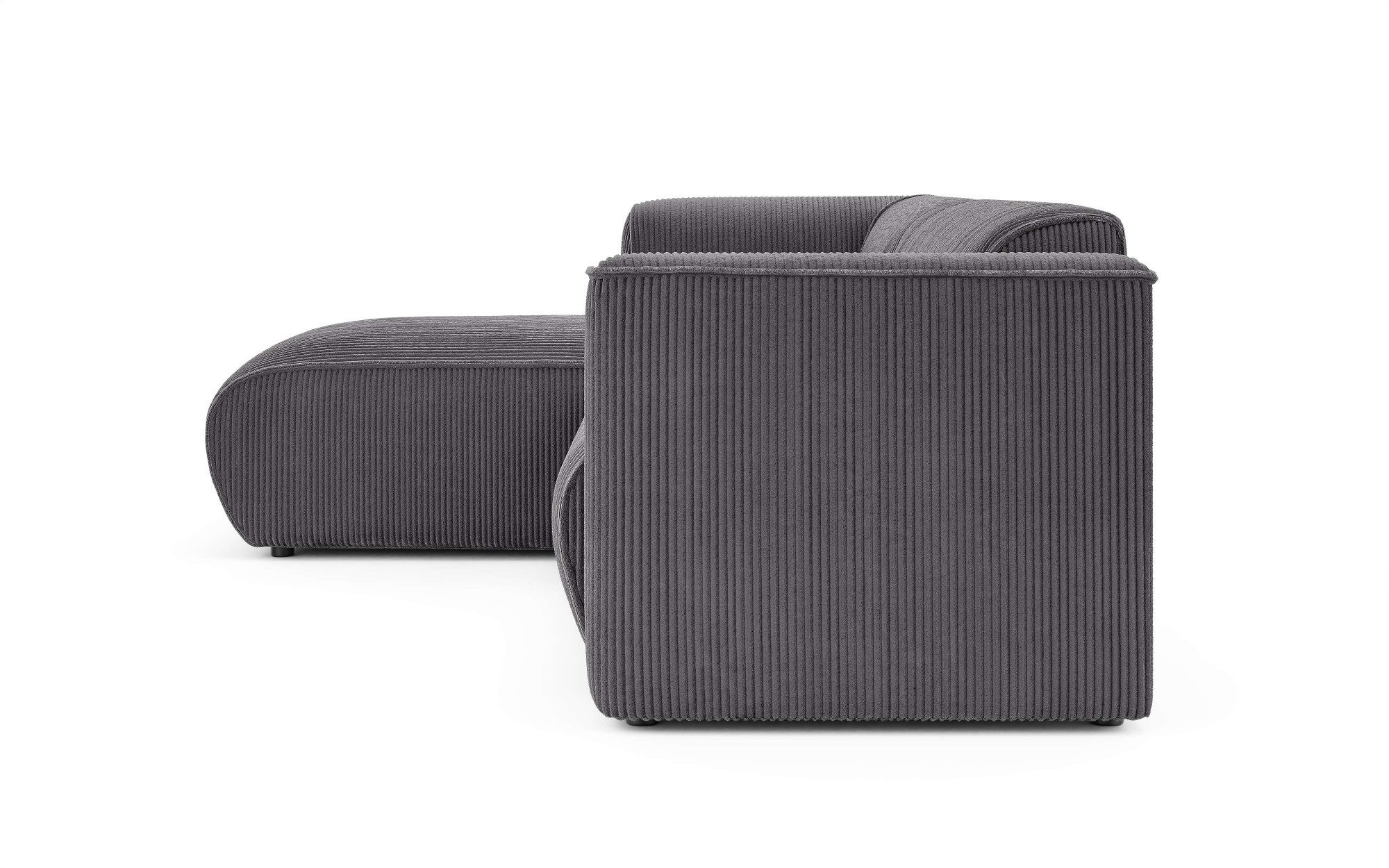 INOSIGN Hoekbank MERID L-vorm (257 cm), tijdloos & stijlvol ontwerp Uitgebreid gepolsterd, in cord, chenille en structuur