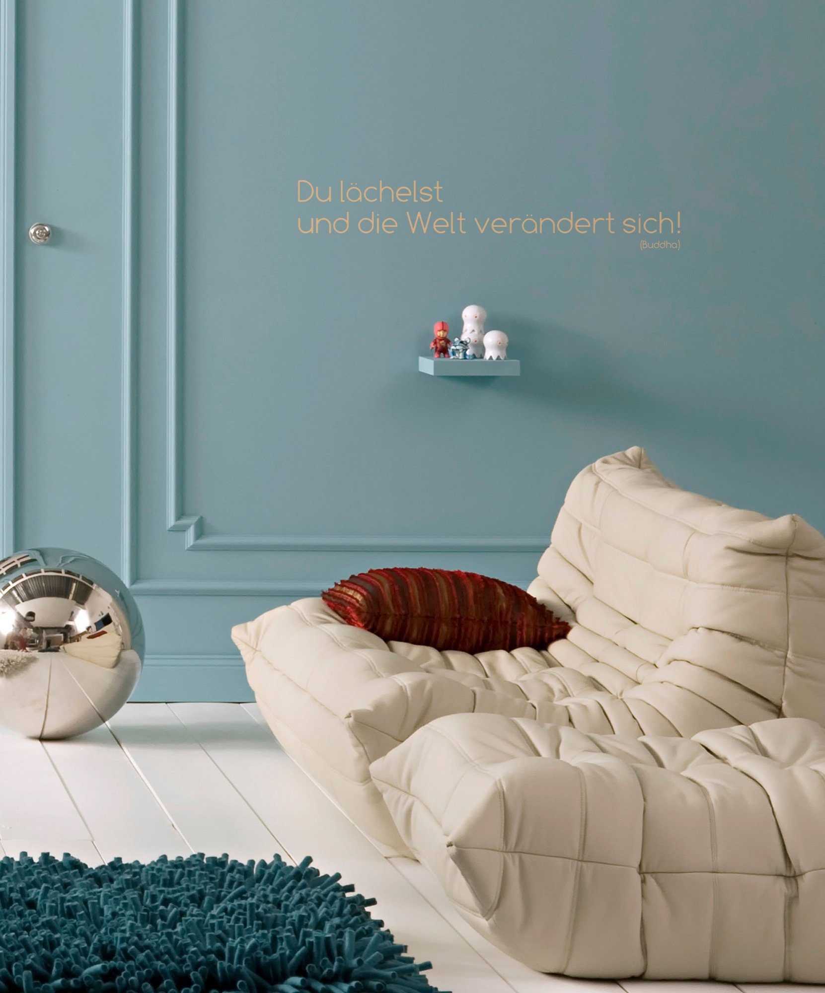 Komar Wandfolie Du lächelst... - afm. 14 x 70 cm (set, 3-delig)