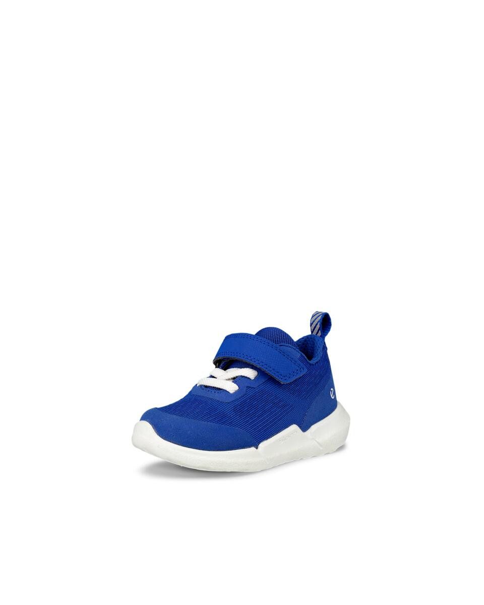 Ecco Babyschoentjes Biom 2.2 Infant , babyschoen, klittenbandschoen, sneaker met uitneembare binnenzool kinderen meisjes maat 19 blauw