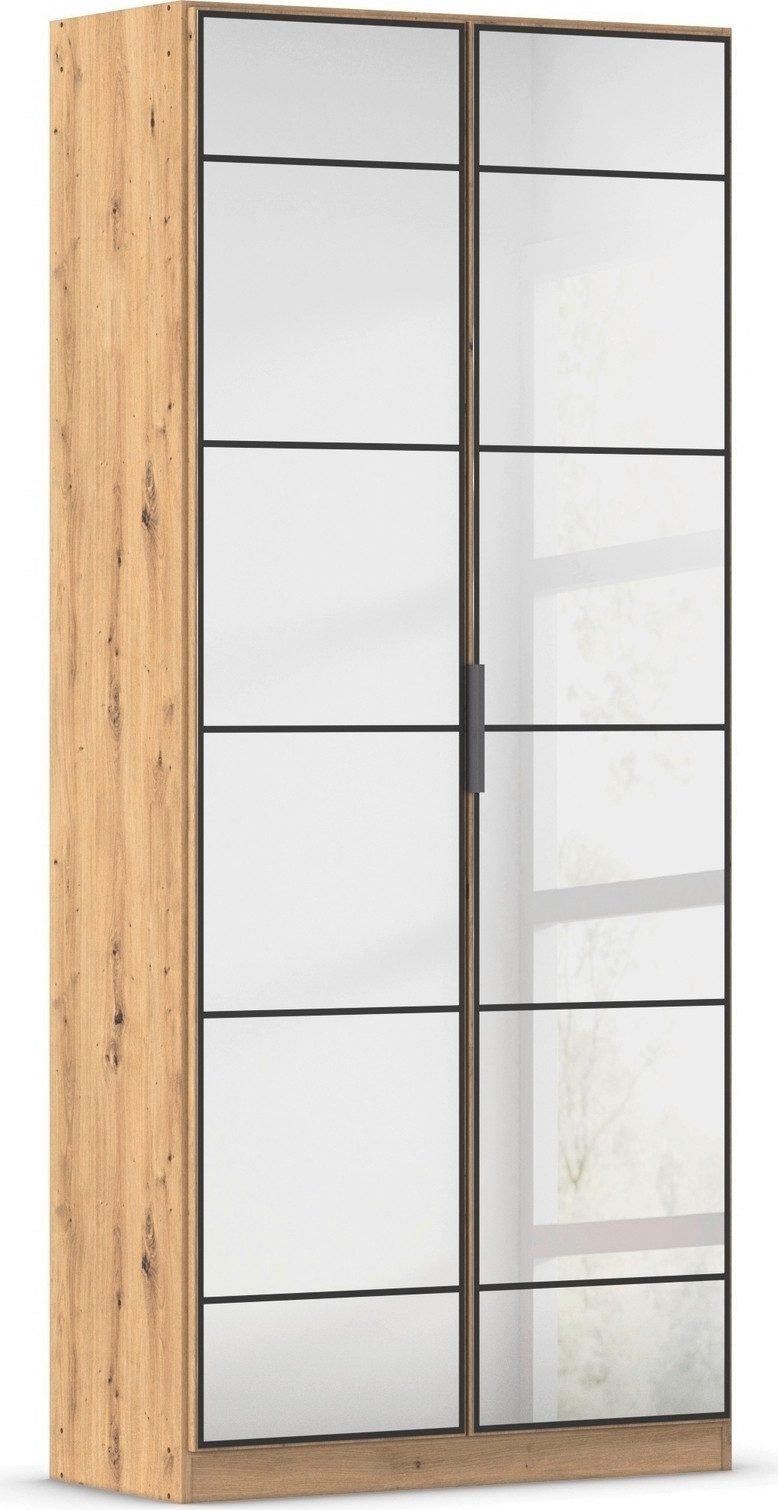 rauch Draaideurkast Kledingkast Kast Garderobe Slaapkamerkast ACERO Spiegelfront in moderne loft-look MADE IN GERMANY kledingkasten beige