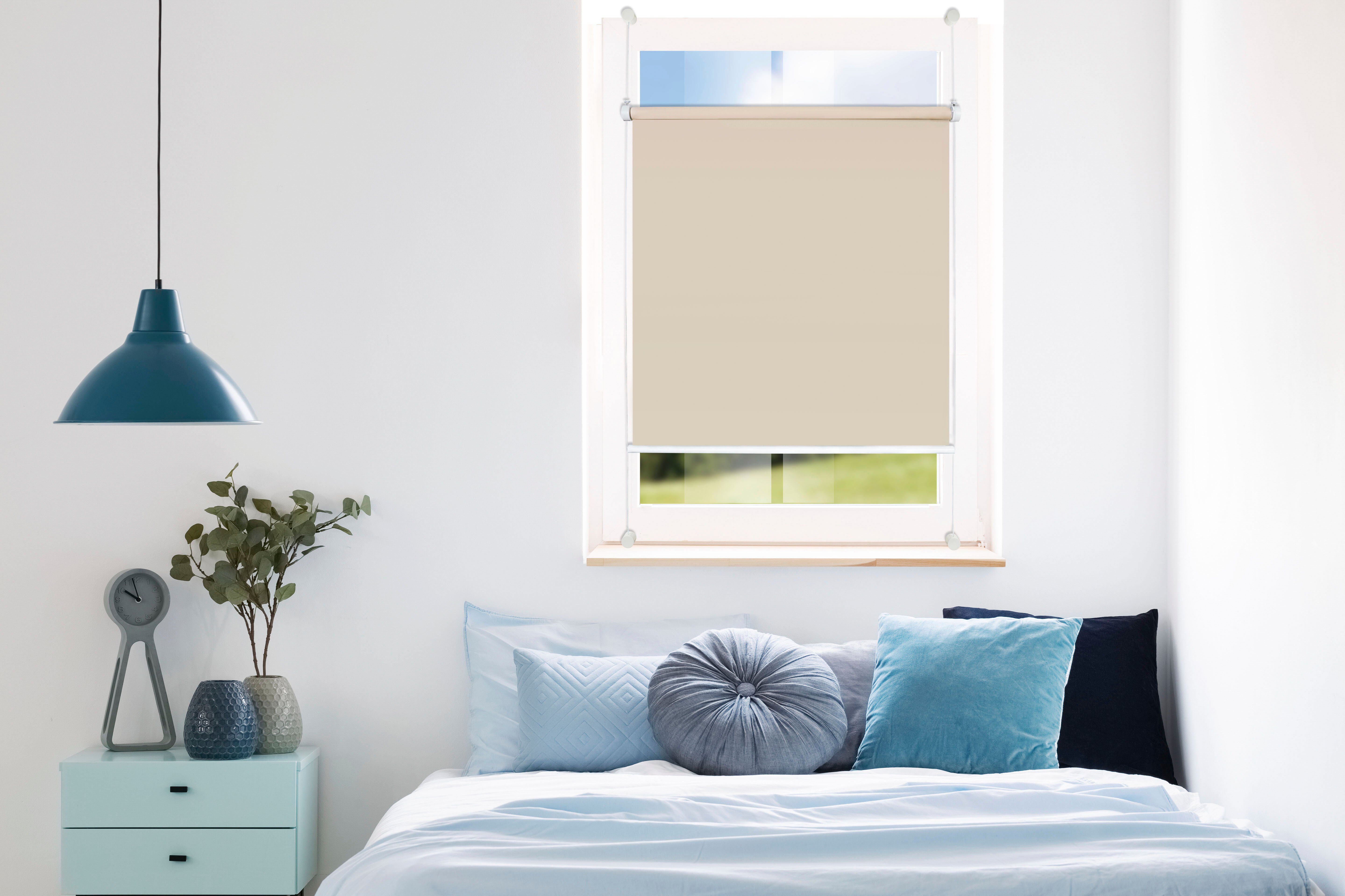 My Deco Rolgordijn met springmechaniek Flex (1 stuk) rolgordijnen maat 90 cm x 210 cm beige