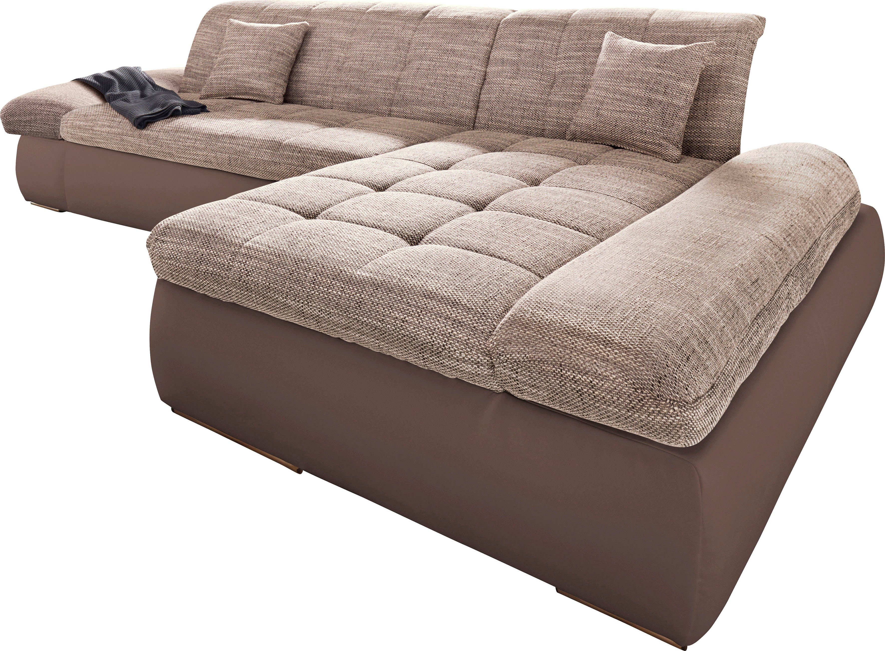 DOMO collection Hoekbank PB Moric optioneel met slaapfunctie en armsteunverstelling U-vorm